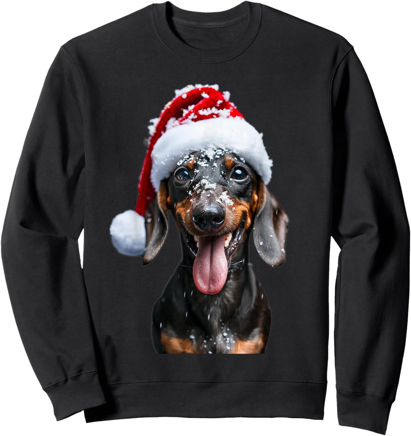 Dachshund Christmas Sweatshirt - Sweatshirt | Black