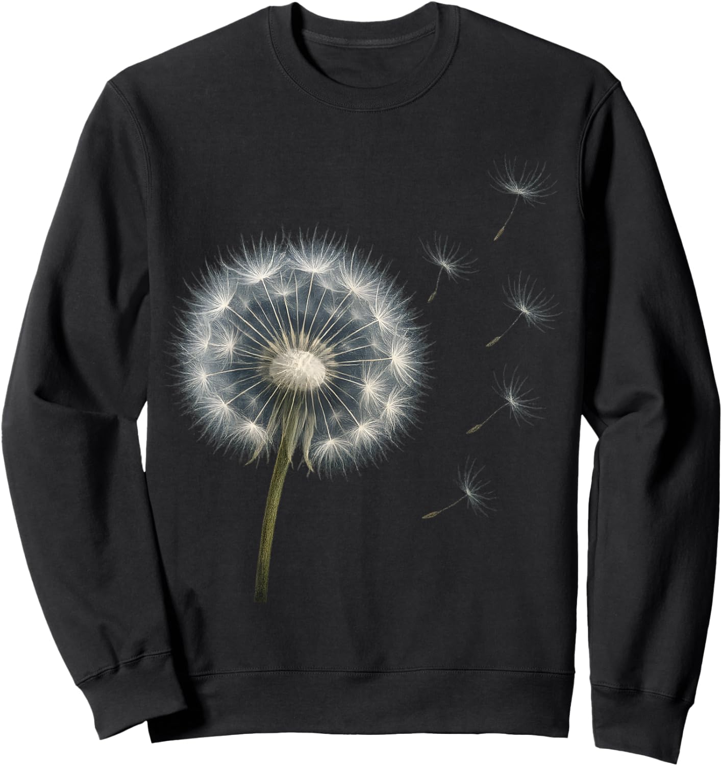 d'été Motif Pissenlit pour Femme Sweatshirt - Sweatshirt | Black