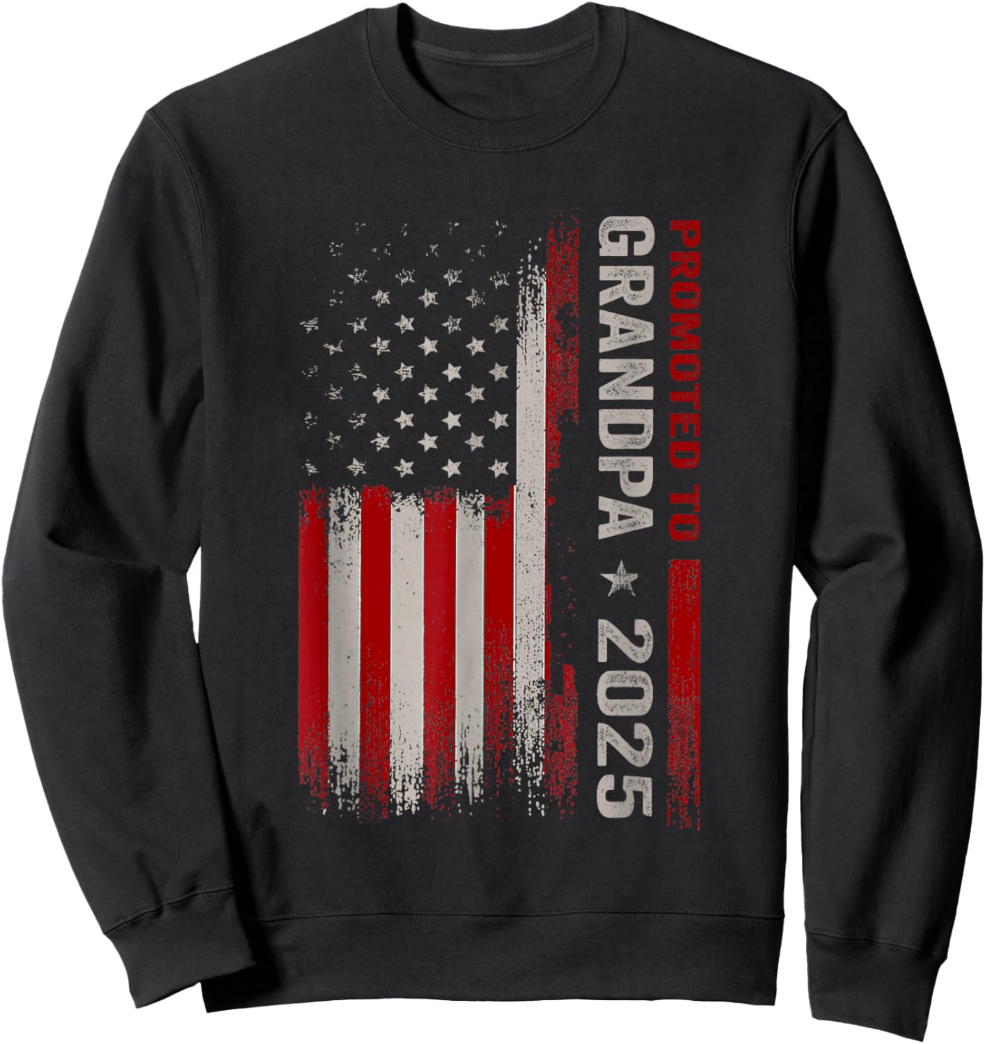Promoted To Grandpa Est 2025 New Grandpa Expect Baby Sweatshirt - Sweatshirt | Black