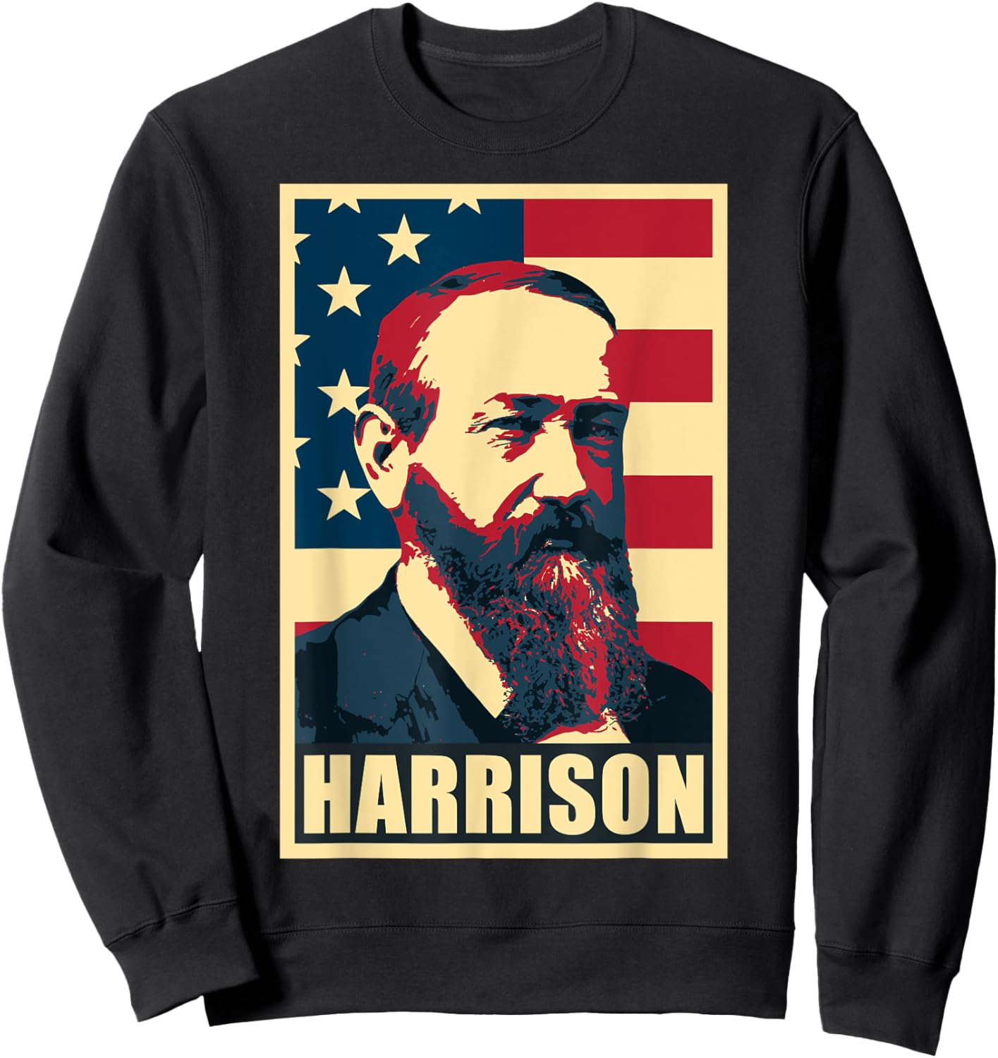 President Benjamin Harrison Sweatshirt - Sweatshirt | Black