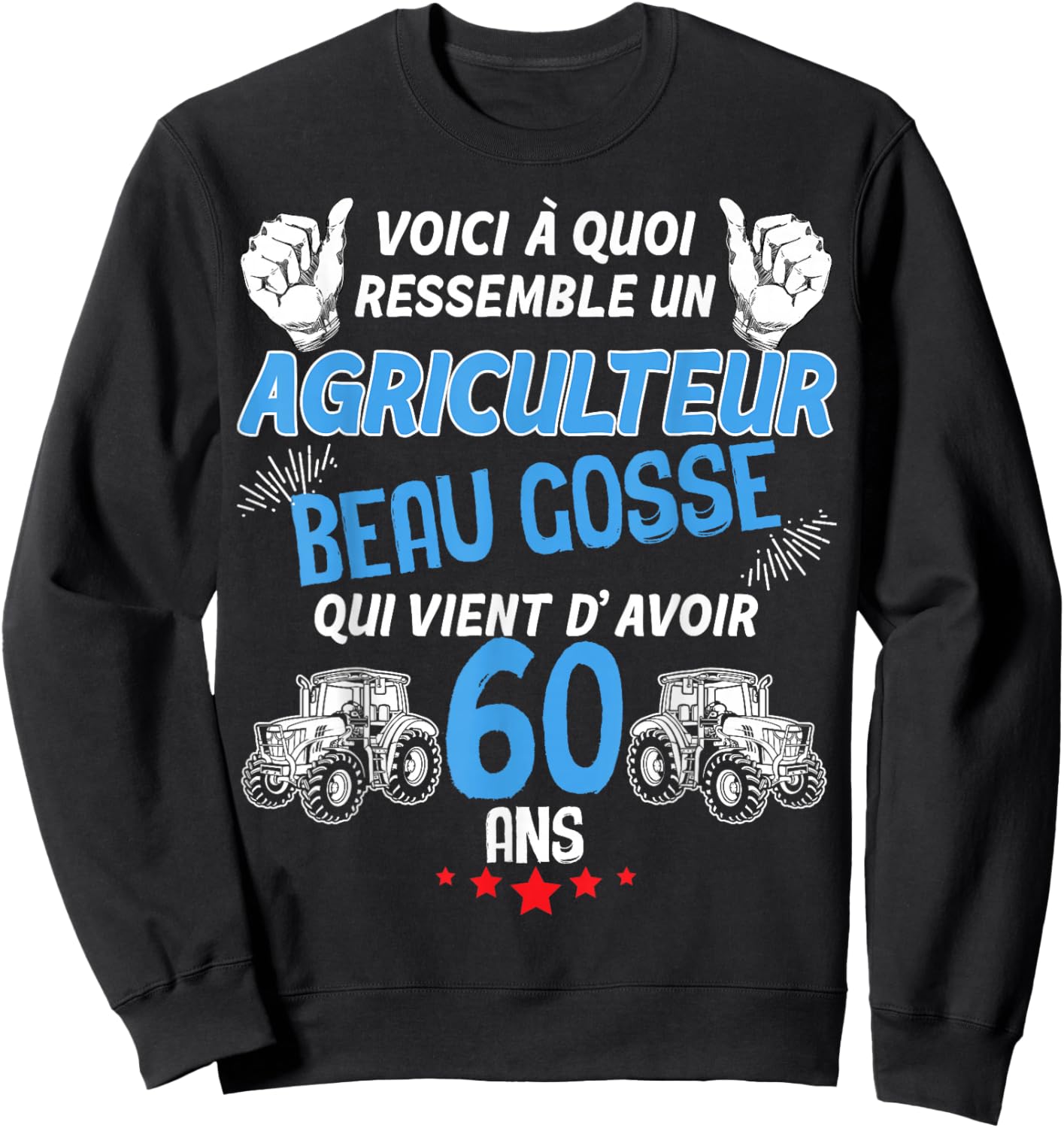 Farmer Quadra Beau Gosse Et Classe At The Wheel Of The Tract Sweatshirt - Sweatshirt | Black