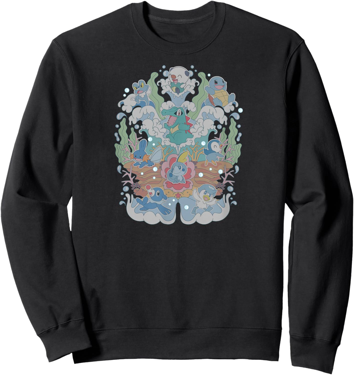 Pokémon - Water Type Starters Sweatshirt - Sweatshirt | Black