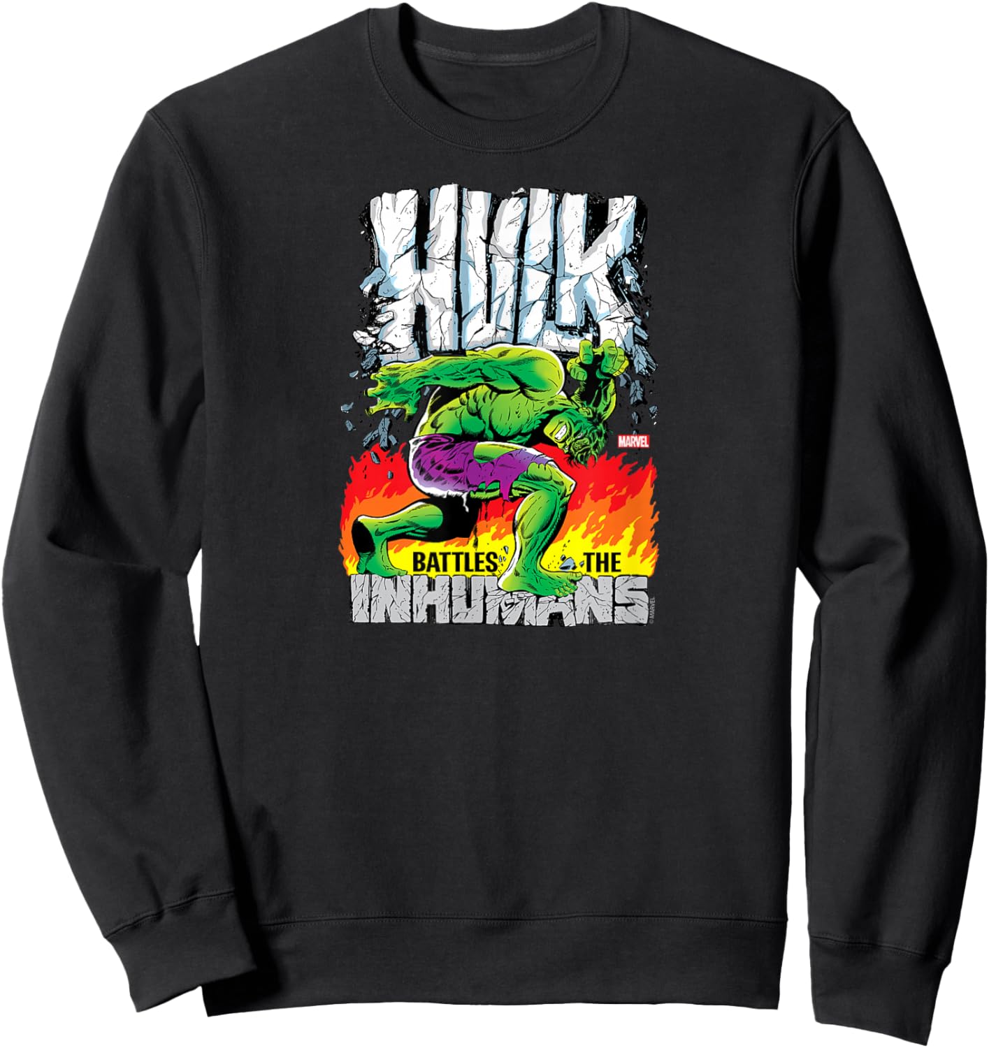 Hulk - Retro Cover Sweatshirt - Sweatshirt | Black