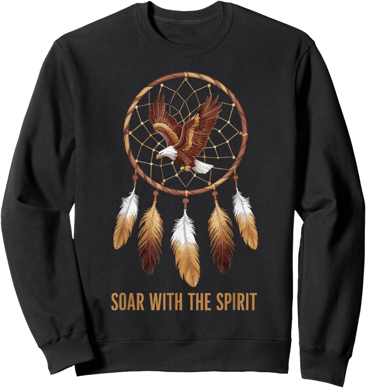 Dream Catcher Bohemian Spiritual Dreamcatcher Sweatshirt - Sweatshirt | Black