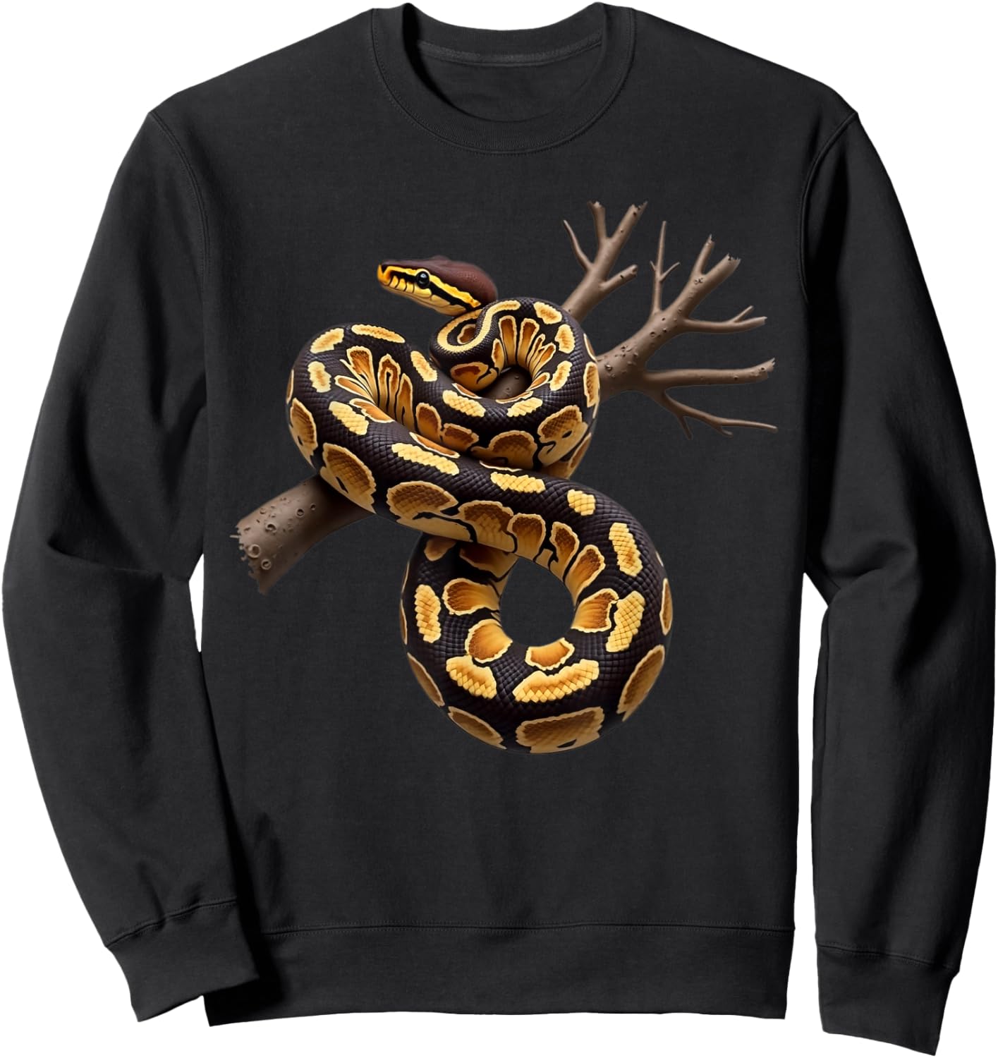 Funny Ball Python Lover Balls Reptile Keeper Snake Owners Sweatshirt - Sweatshirt | Black