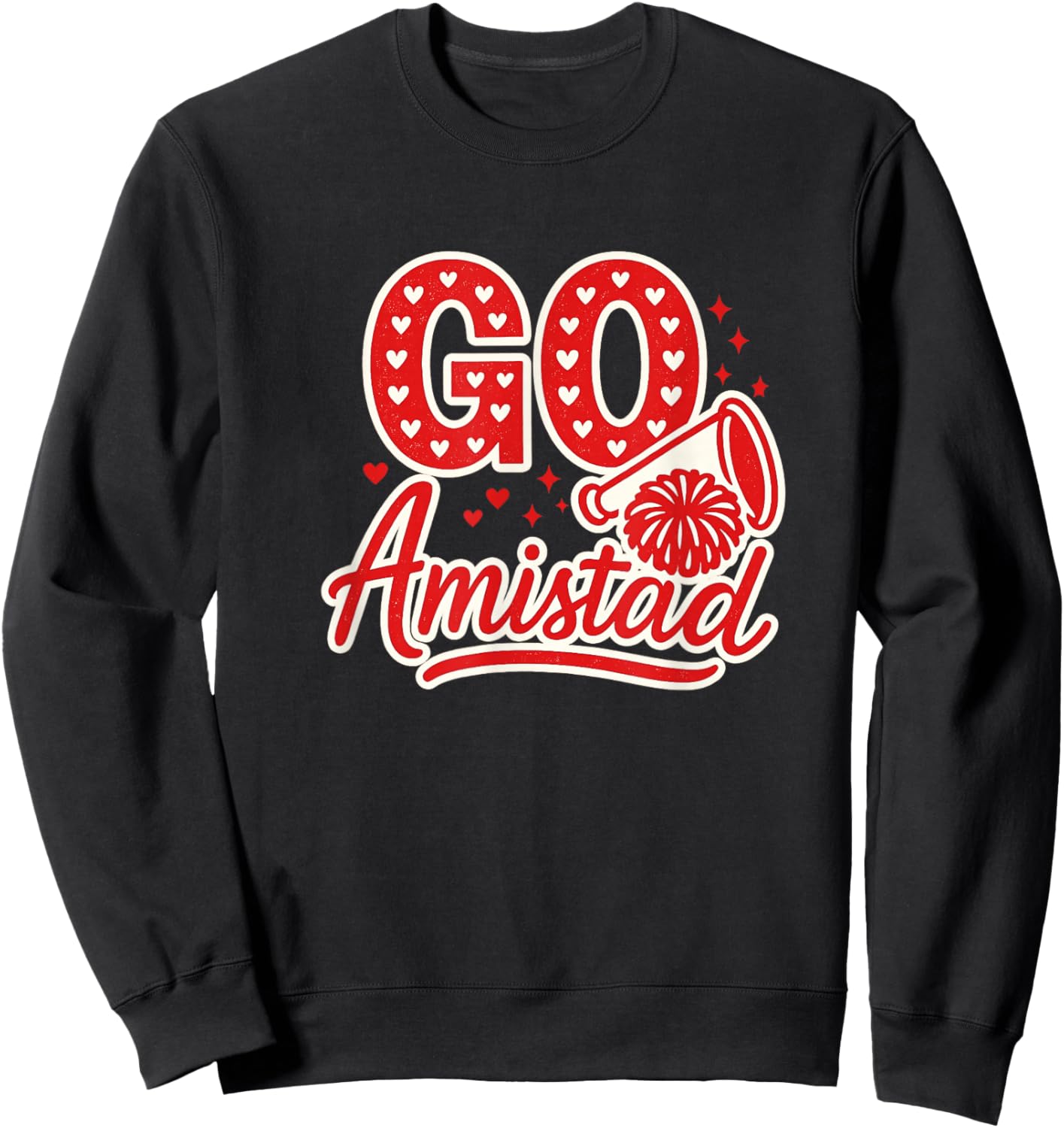 Amistad House of Friendship, Teachers Students School Sweatshirt - Sweatshirt | Black