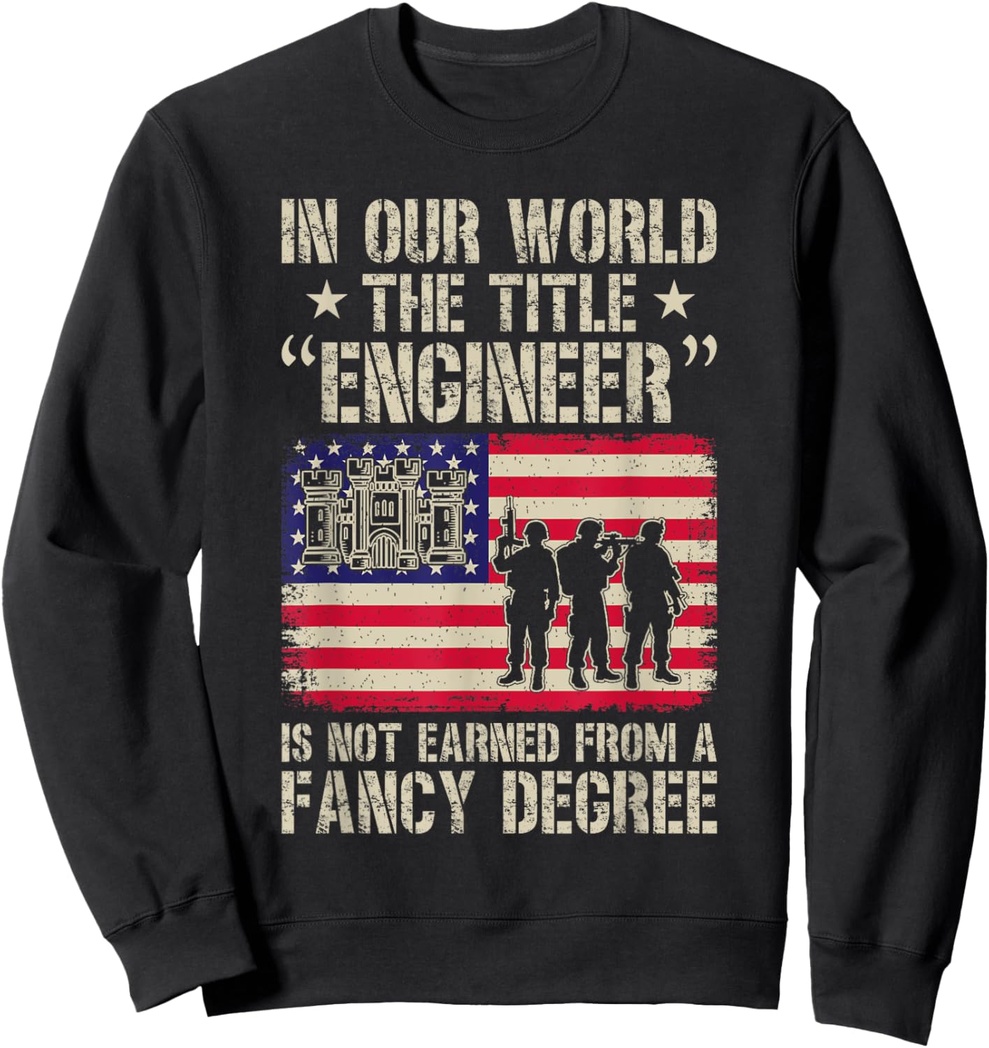 Combat Engineer Sapper Saps Sweatshirt - Sweatshirt | Black