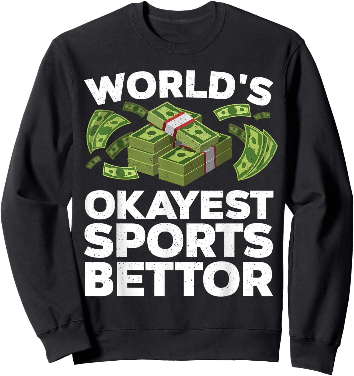 Funny Sports Betting Design Women Sports Gambler Sweatshirt - Sweatshirt | Black