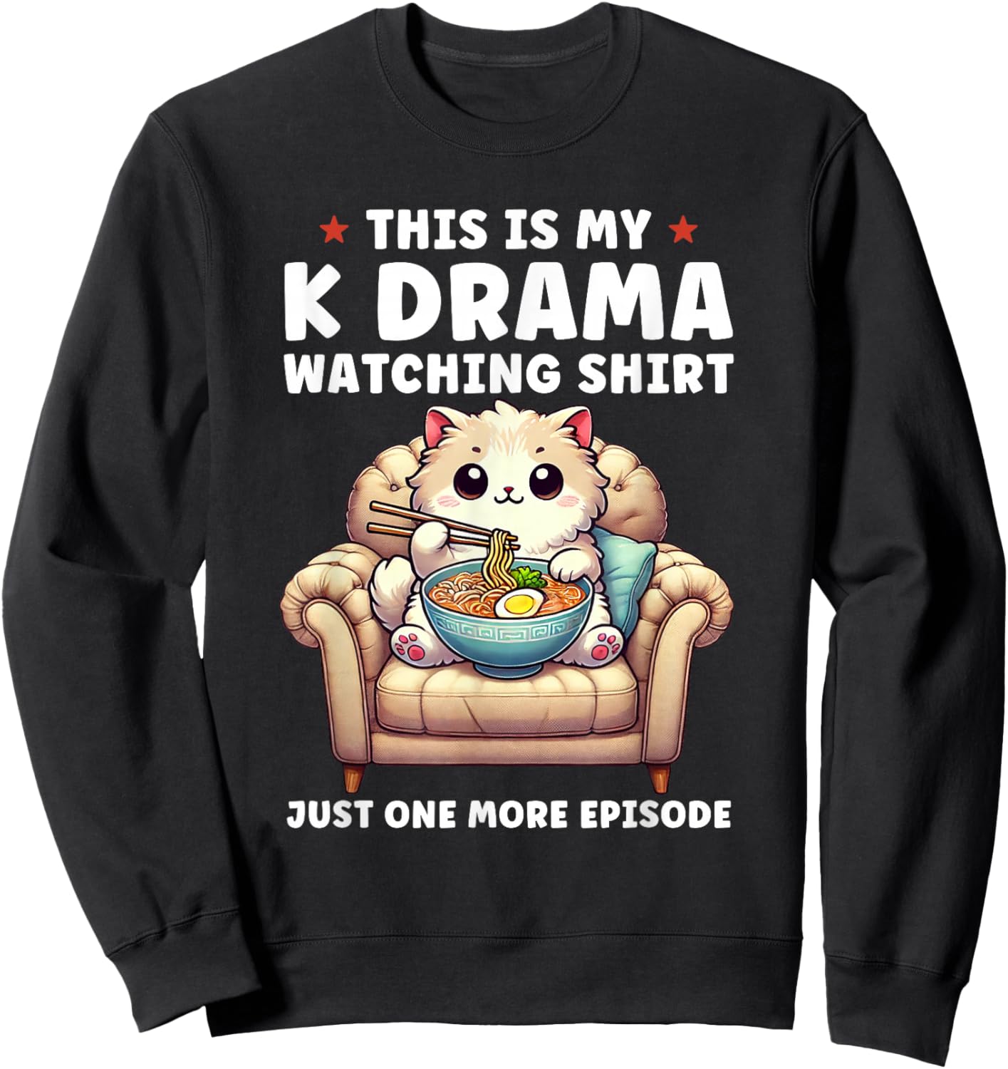 This is My K Drama Watching Shirt Korean Drama K-Drama Sweatshirt - Sweatshirt | Black
