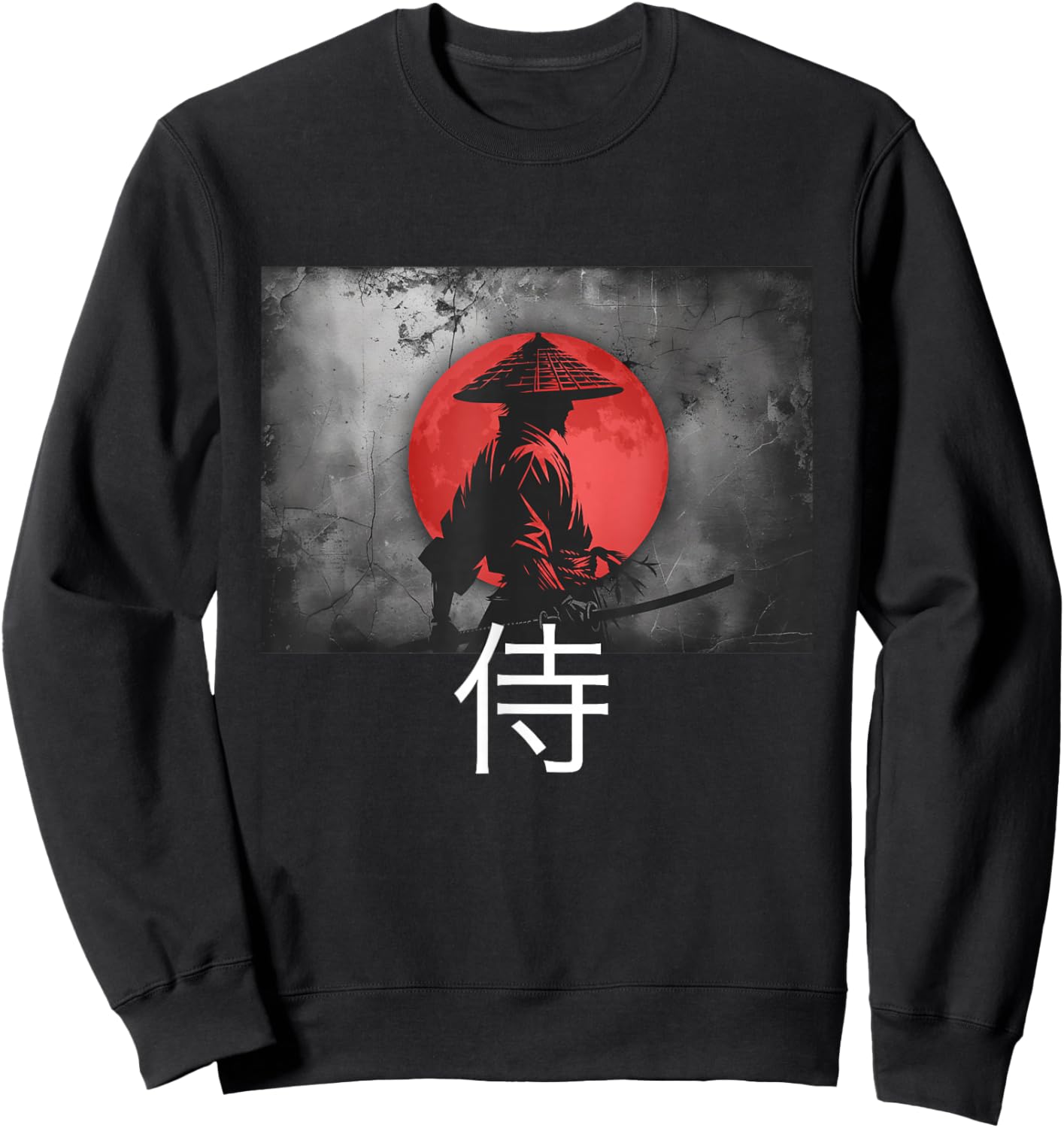 Japanese Samurai Warrior Sweatshirt - Sweatshirt | Black