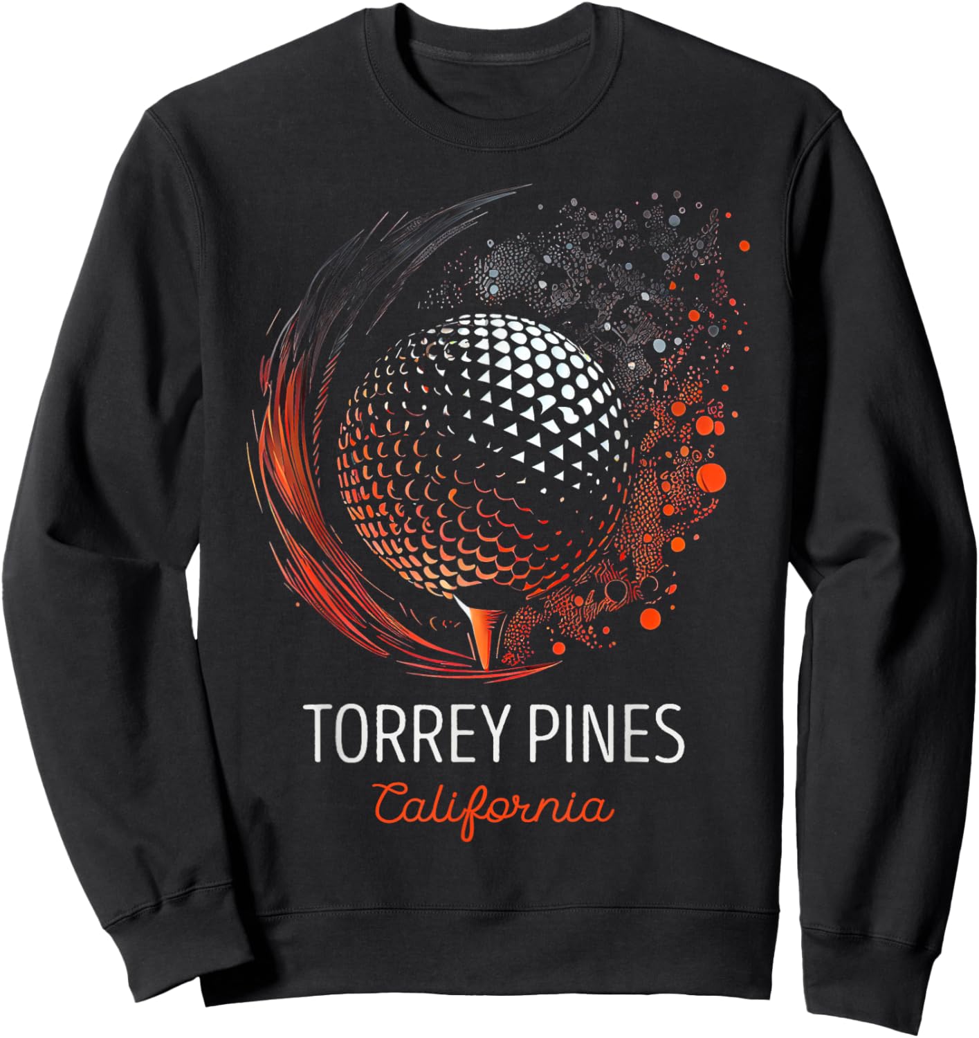 Golf Golfing Torrey Pines Sweatshirt - Sweatshirt | Black
