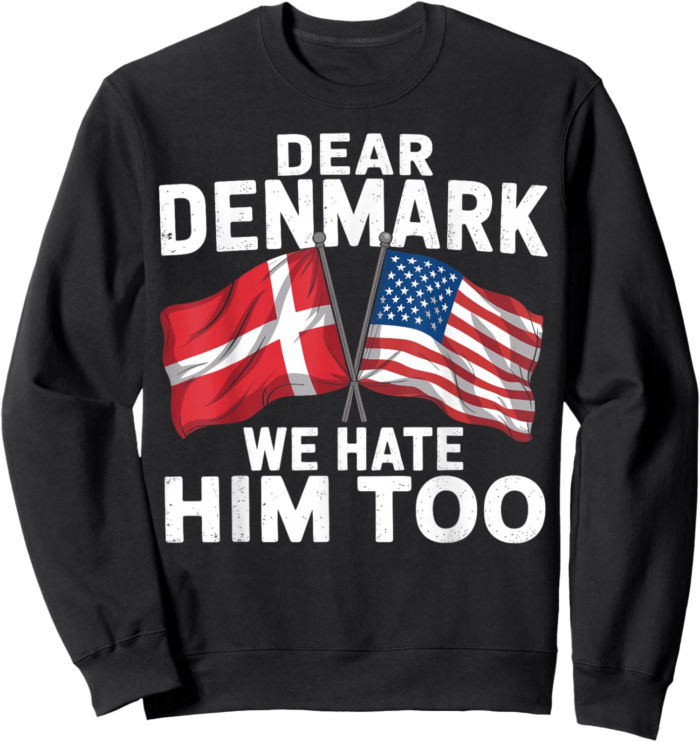 Dear Denmark We Hate Him Too Sweatshirt - Sweatshirt | Black