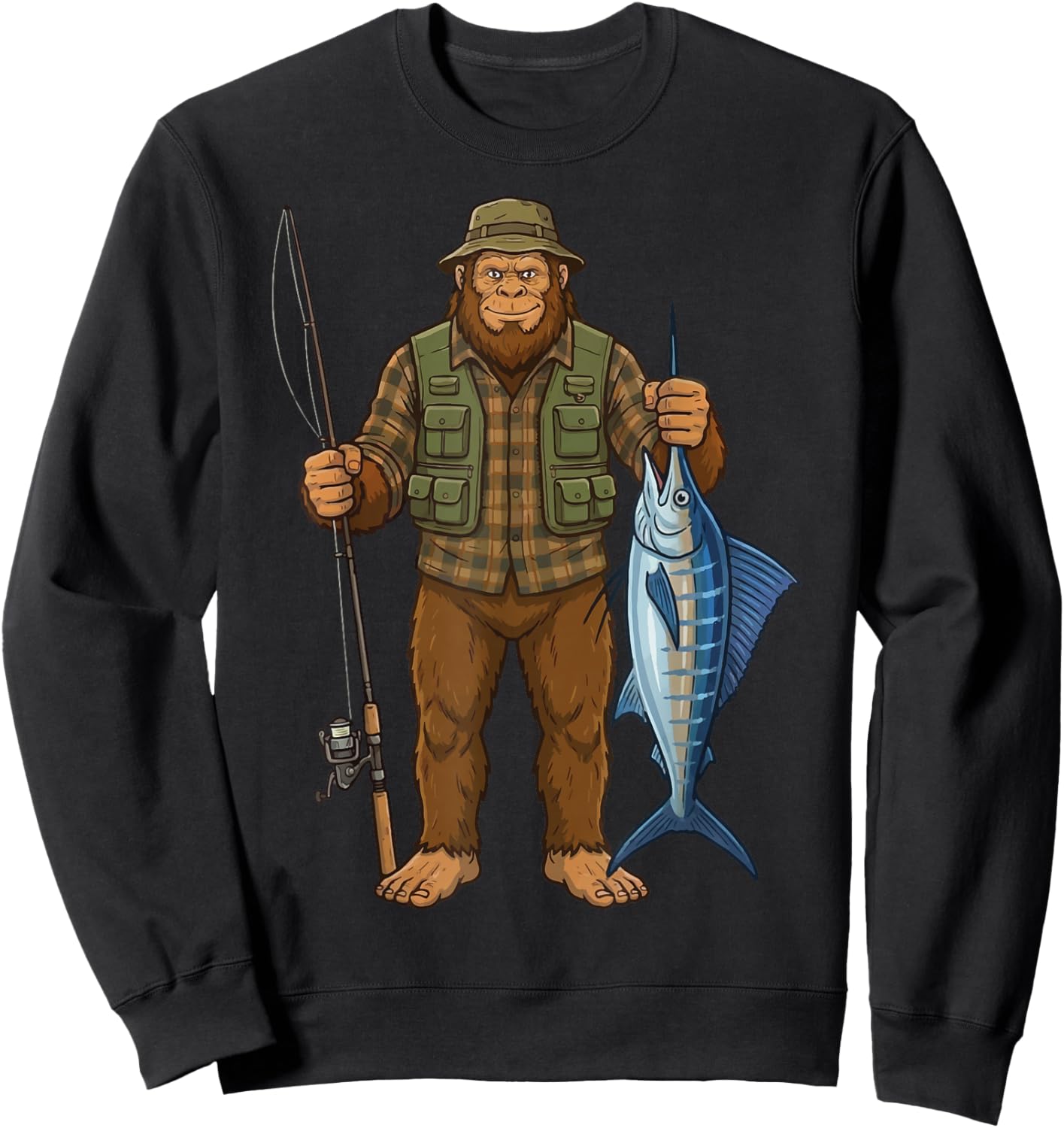Marlin Bigfoot Fisher Sweatshirt - Sweatshirt | Black