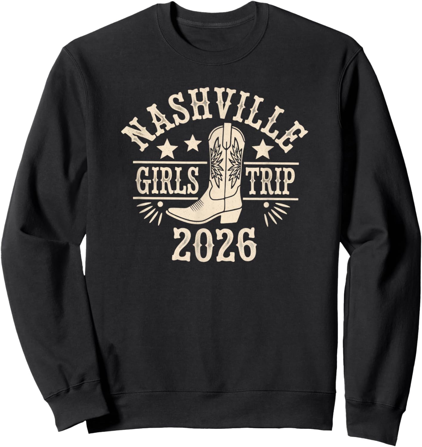 Nashville Girls Trip 2026 Sweatshirt - Sweatshirt | Black