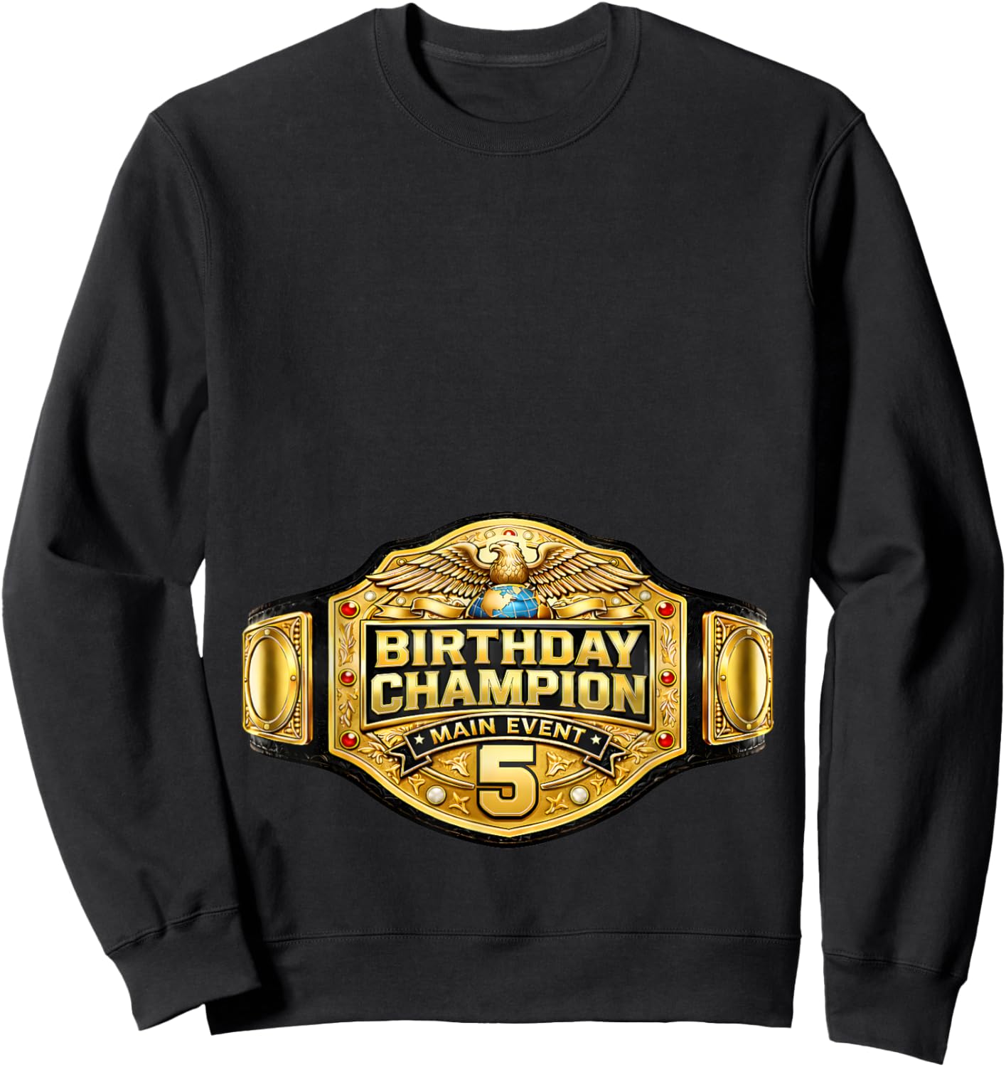 5th Wrestler Birthday Wrestling Champion Party Kids Boys Sweatshirt - Sweatshirt | Black