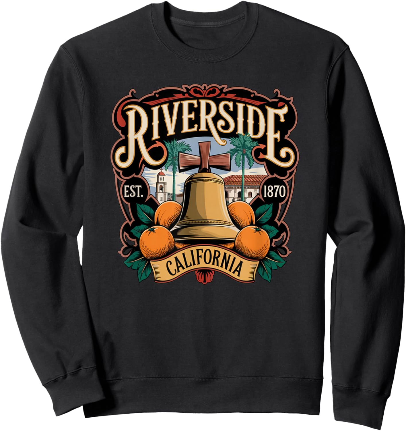 City of Riverside, California Sweatshirt - Sweatshirt | Black