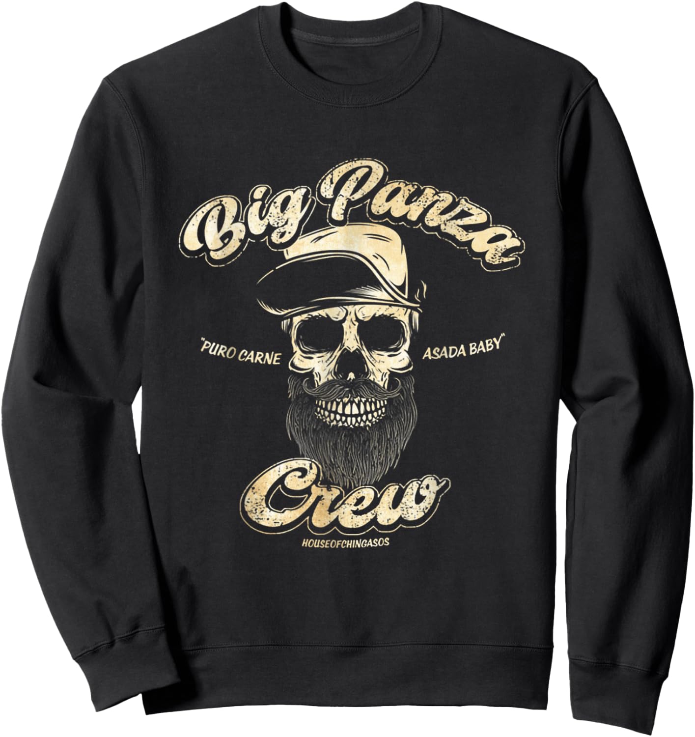 Big Panza Crew Chingon Sweatshirt - Sweatshirt | Black