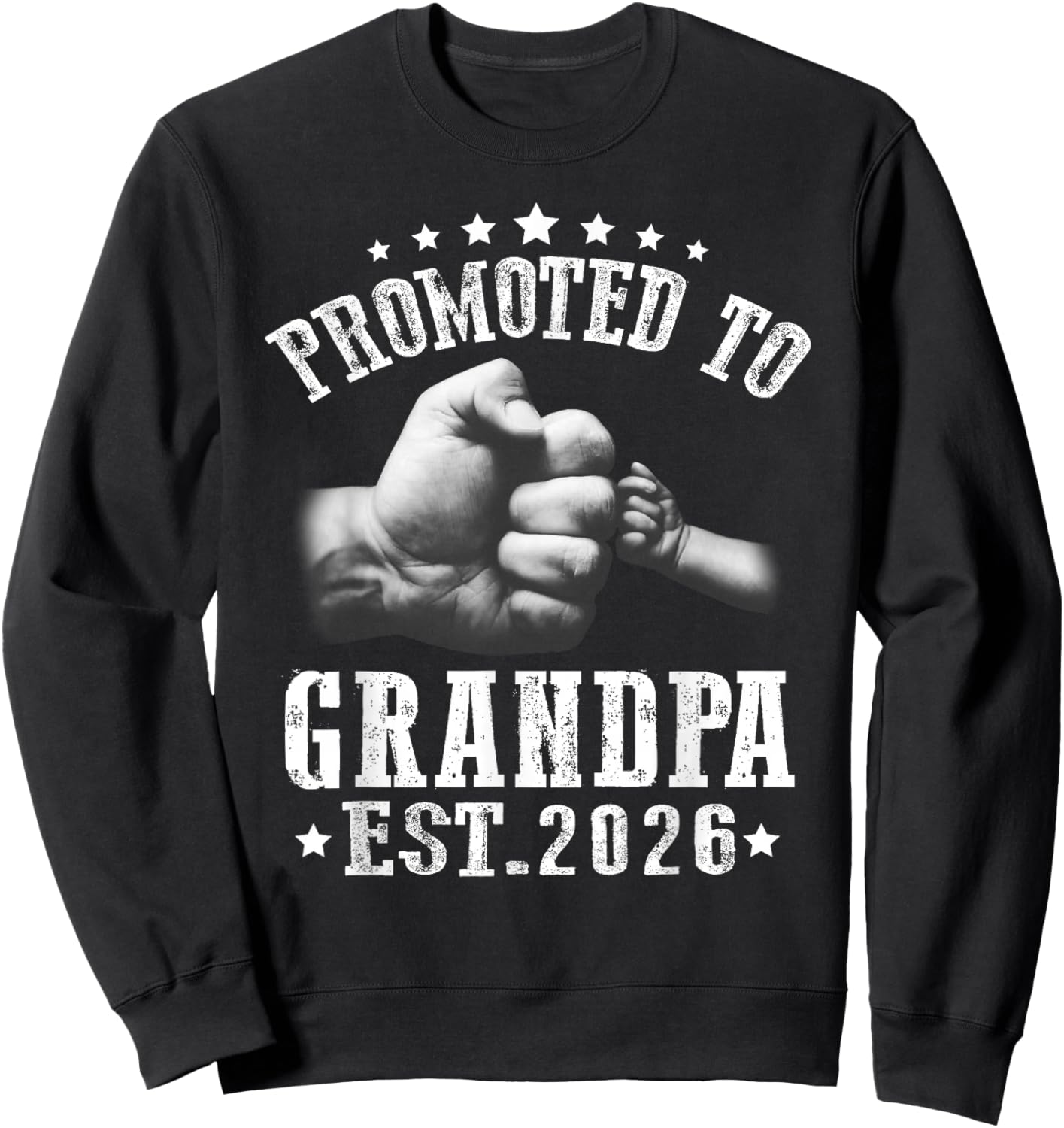 Promoted to Grandpa est 2026, Soon to Be Grandpa 2026 Sweatshirt - Sweatshirt | Black