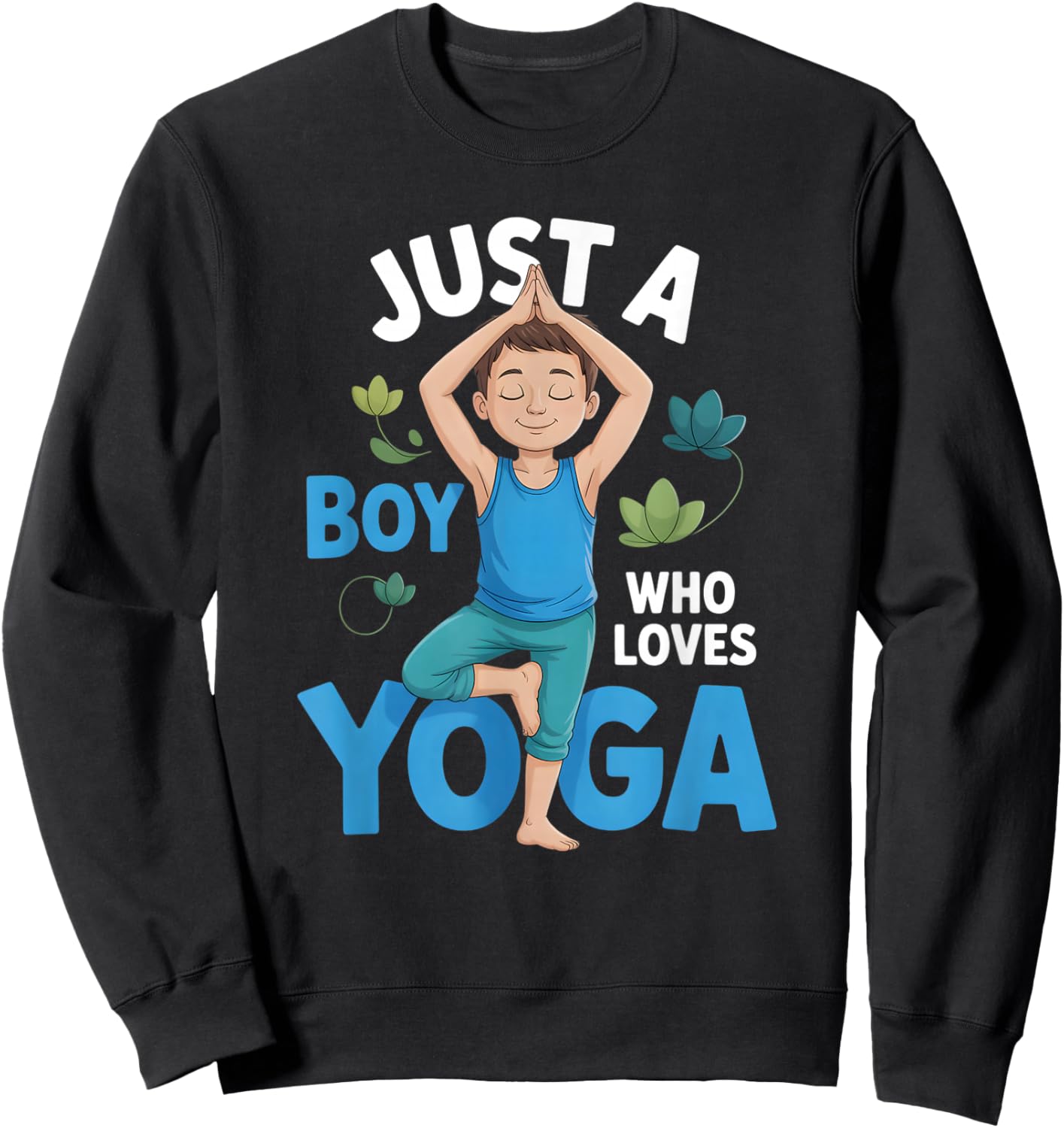 Boys Yoga Sweatshirt - Sweatshirt | Black
