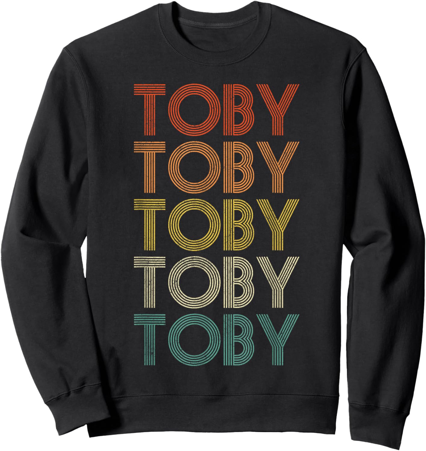 Toby Retro Vintage Sweatshirt - Sweatshirt | Black