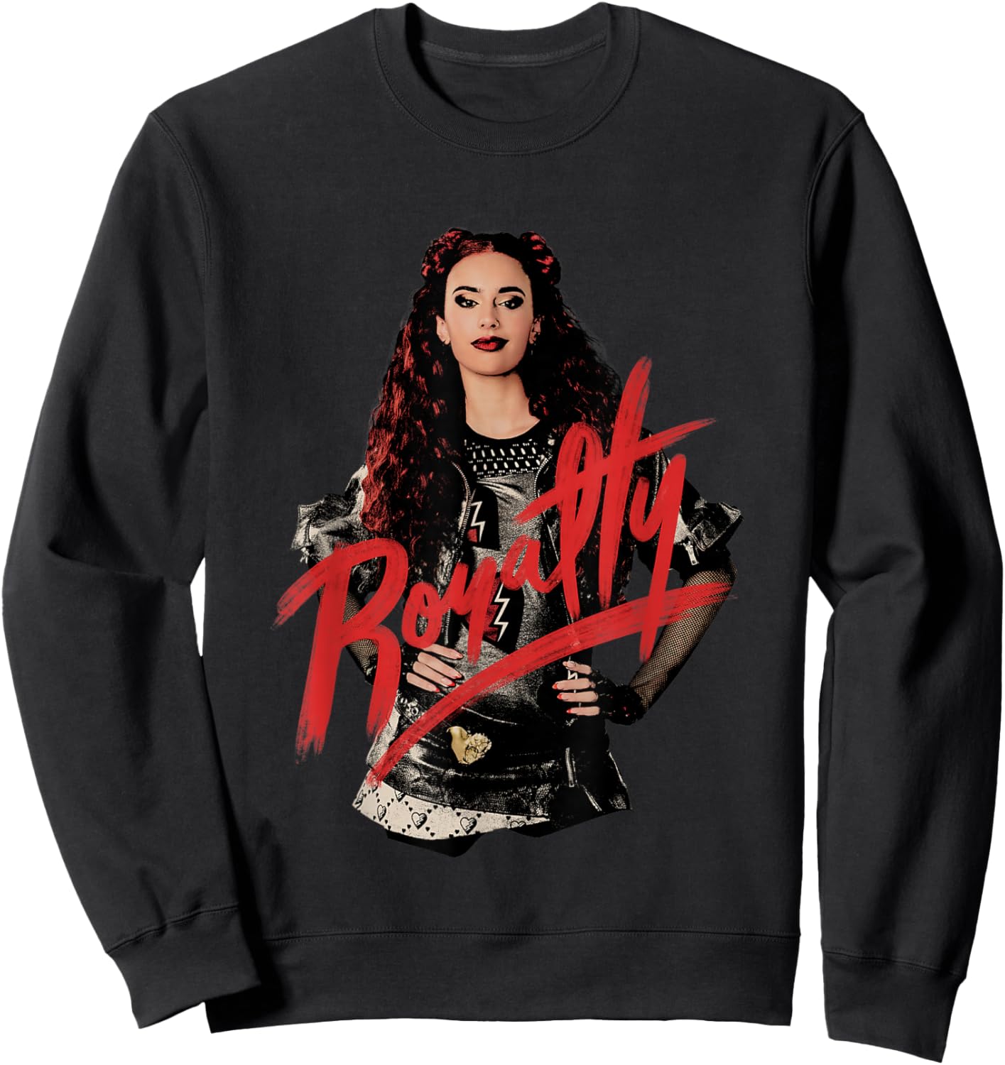 Disney Descendants: The Rise of Red Royalty Sassy Pose Logo Sweatshirt - Sweatshirt | Black
