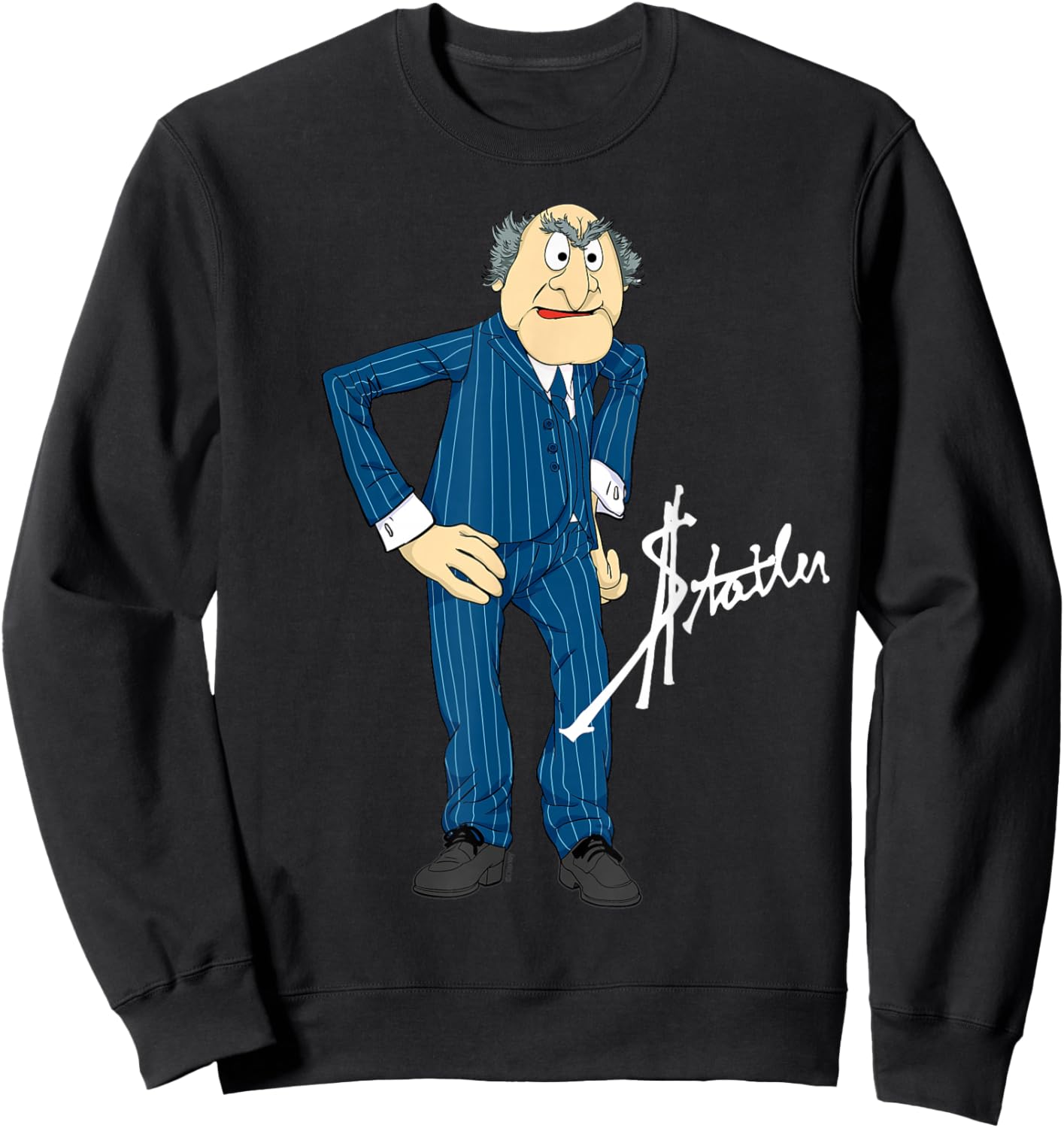 Disney The Muppets Statler Big Pose Sweatshirt - Sweatshirt | Black