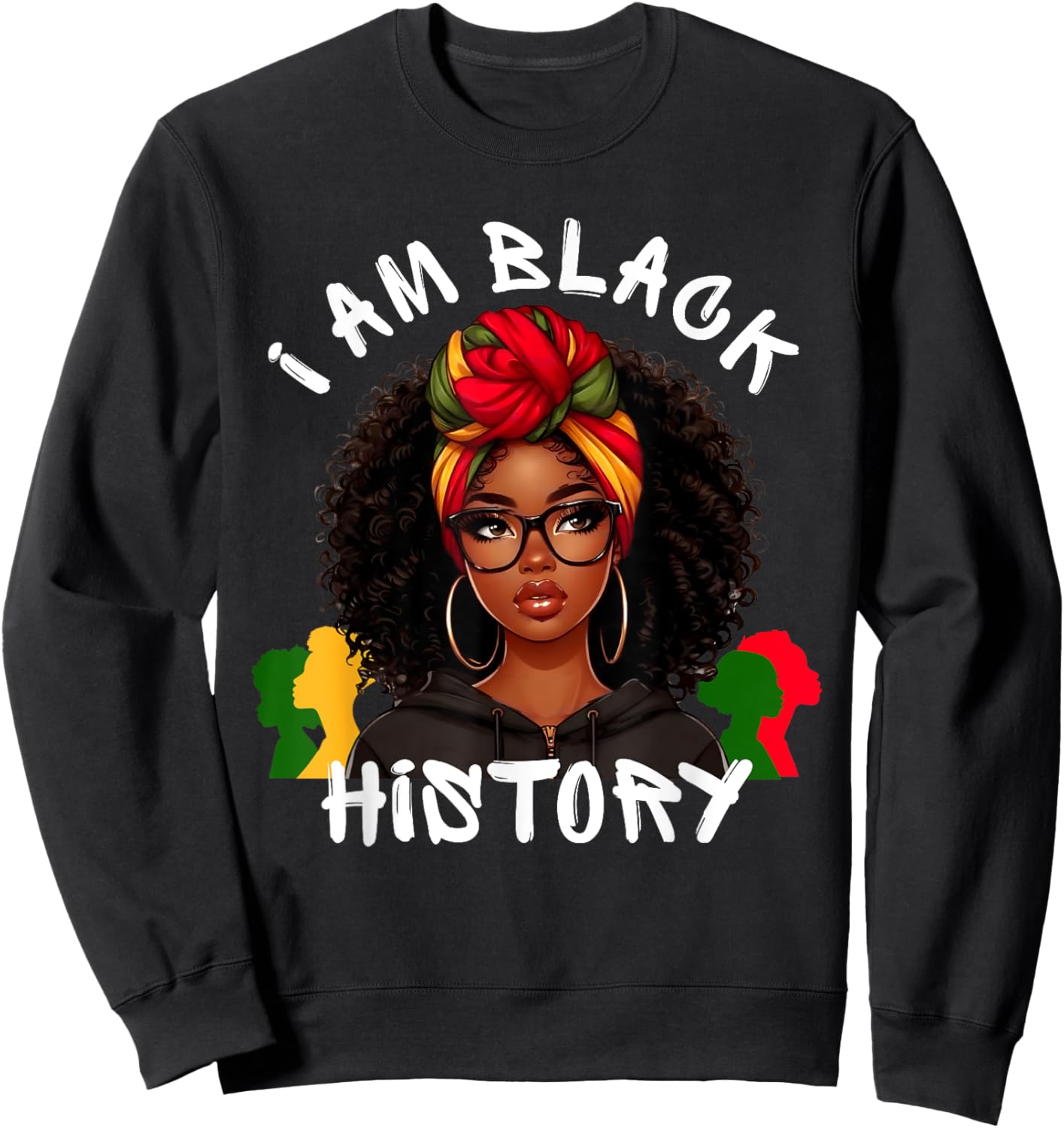 I Am Black History Month African American Girls Sweatshirt - Sweatshirt | Black