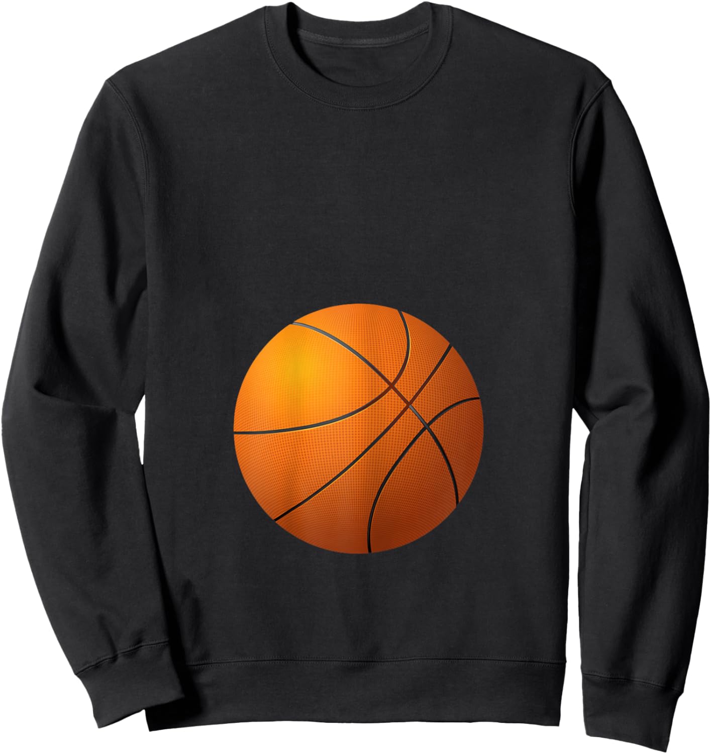 Funny Basketball Player Belly Pregnant Mama Sweatshirt - Sweatshirt | Black