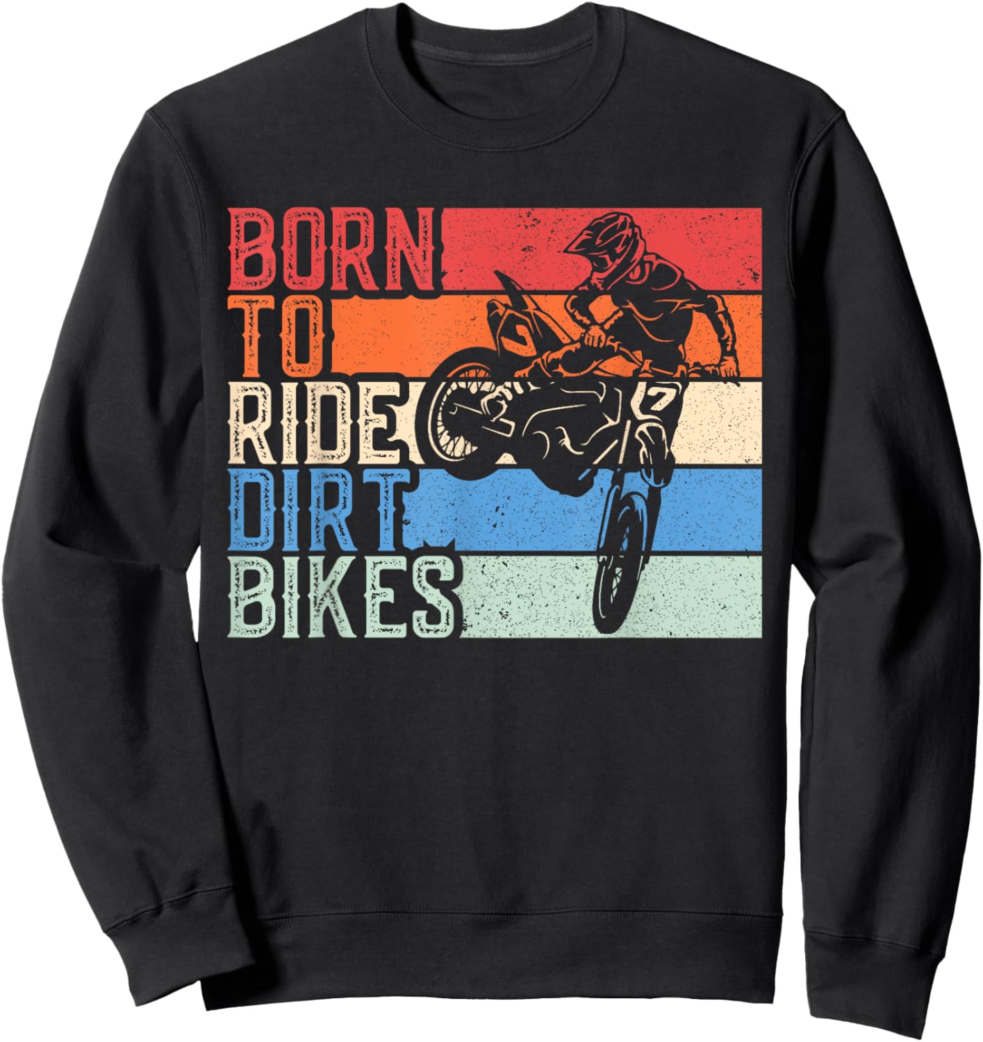 Rider Dirt Bike racing Boys Girls Motocross Dirt Bike Gift Sweatshirt - Sweatshirt | Black