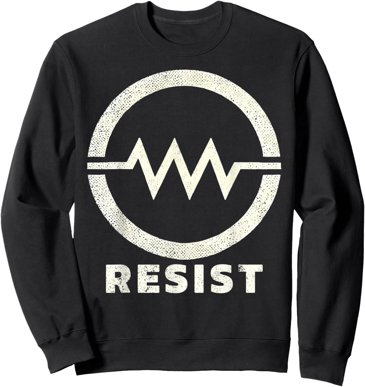 Resistor Symbol Resist Funny Electrical Engineering Sweatshirt - Sweatshirt | Black