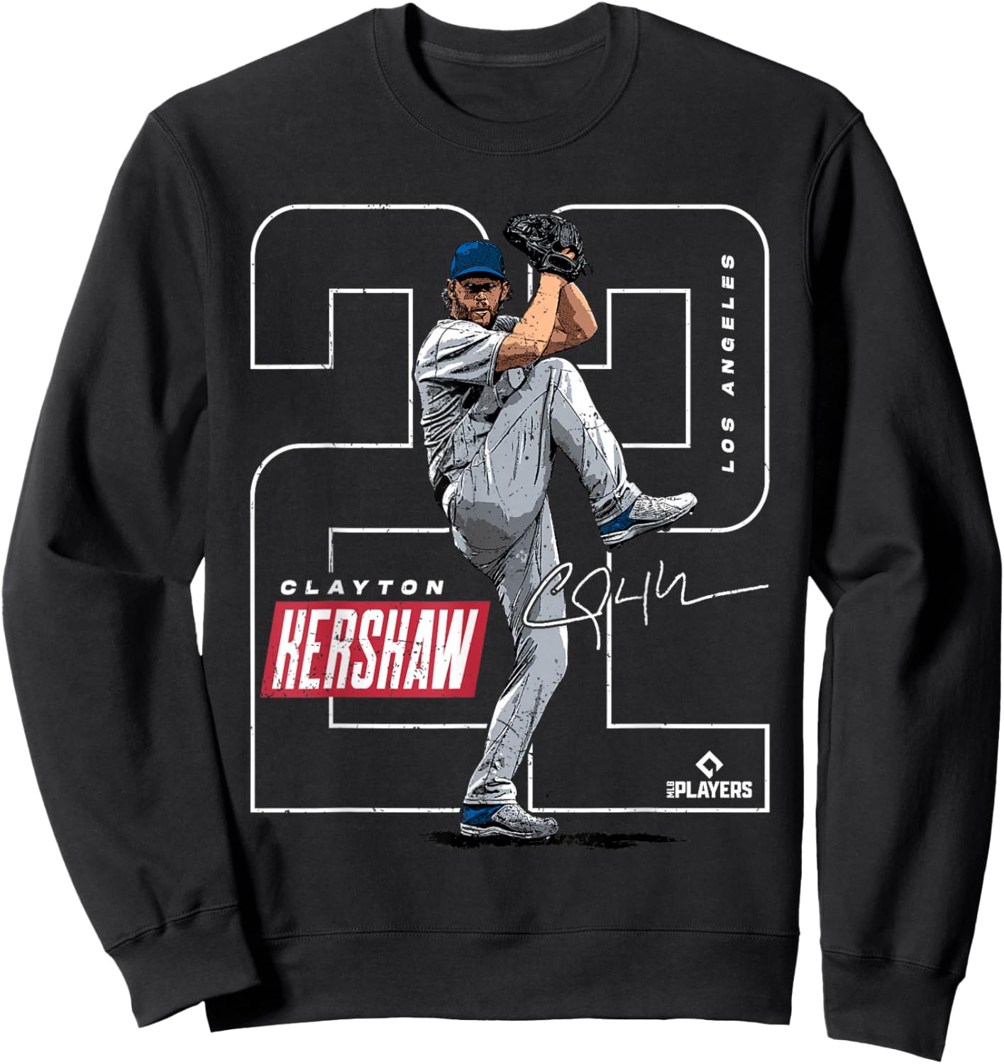 Clayton Kershaw | Los Angeles MLB Player League | MLBKER4040 Sweatshirt - Sweatshirt | Black