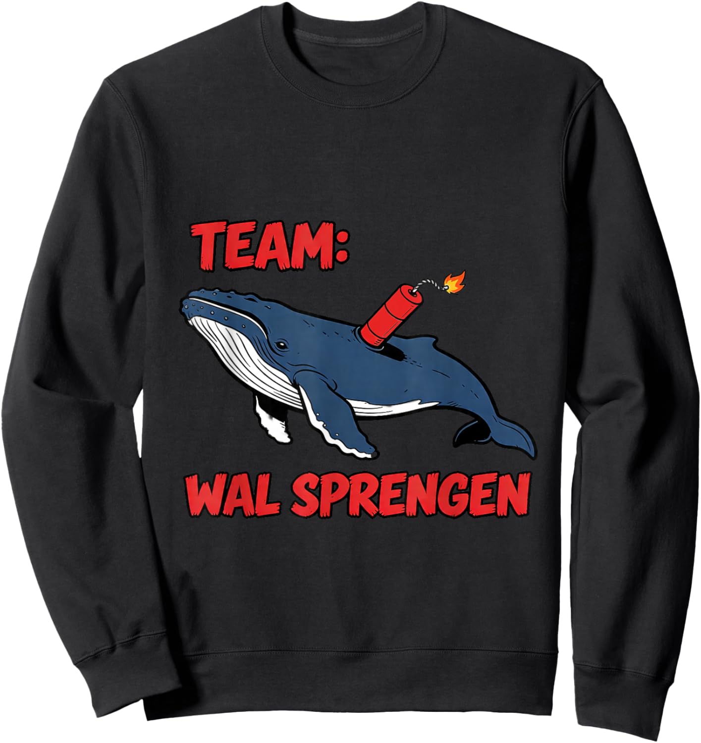 Buckelwal Timmy Hope - Team: Wal Sprengen Sweatshirt - Sweatshirt | Black