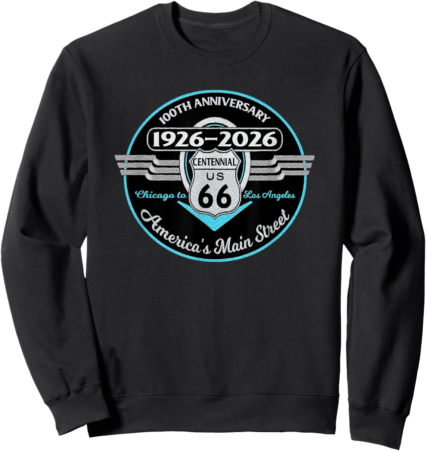 HWY 66 100 Year Anniversary Keepsake Sweatshirt - Sweatshirt | Black