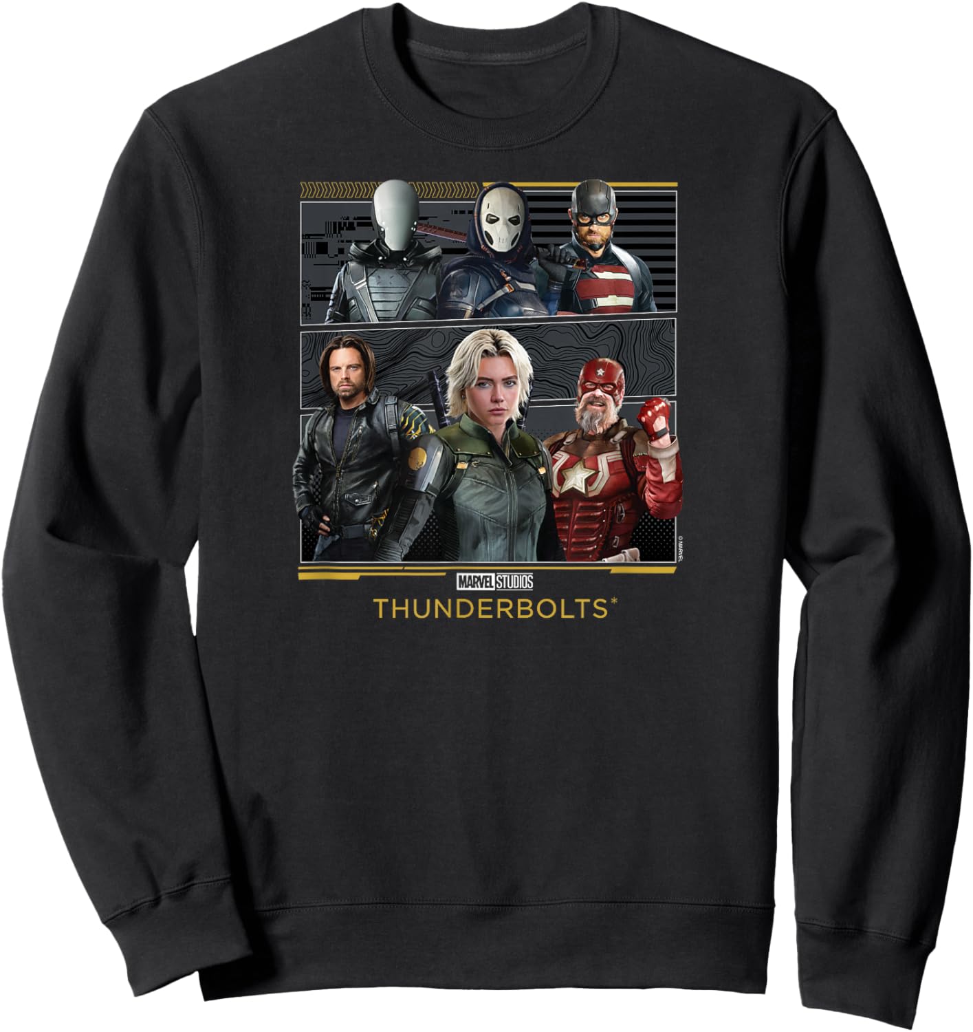 Marvel's Thunderbolts - Character Grid Sweatshirt - Sweatshirt | Black