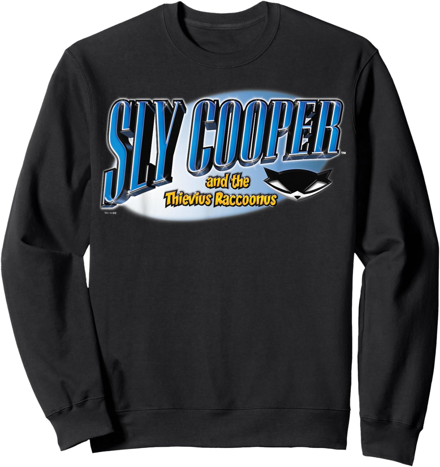 PlayStation Sly Cooper and The Thievius Raccoonus Sly Mask Sweatshirt - Sweatshirt | Black