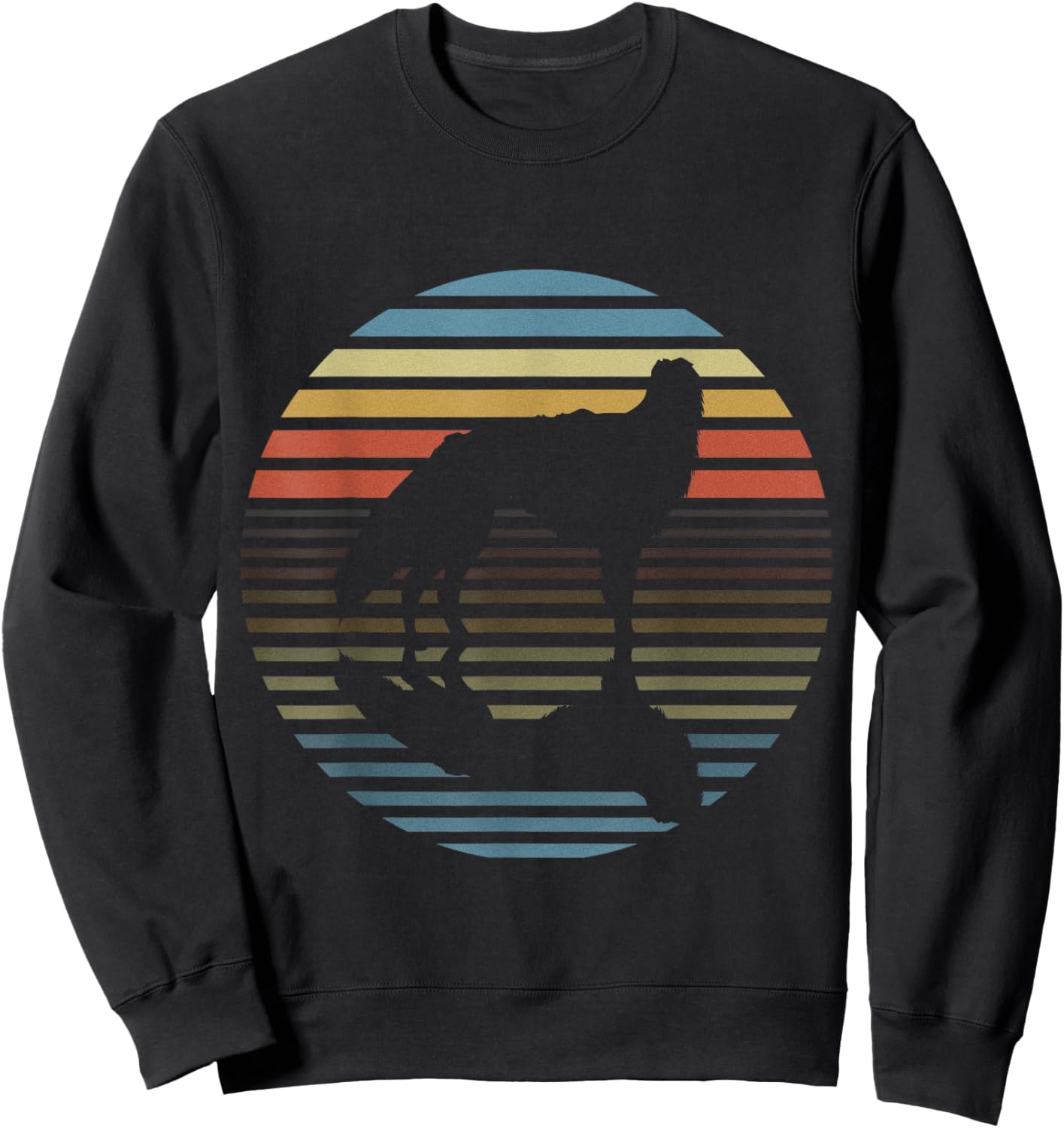 Silken Windhound Retro Mirror Image Sweatshirt - Sweatshirt | Black