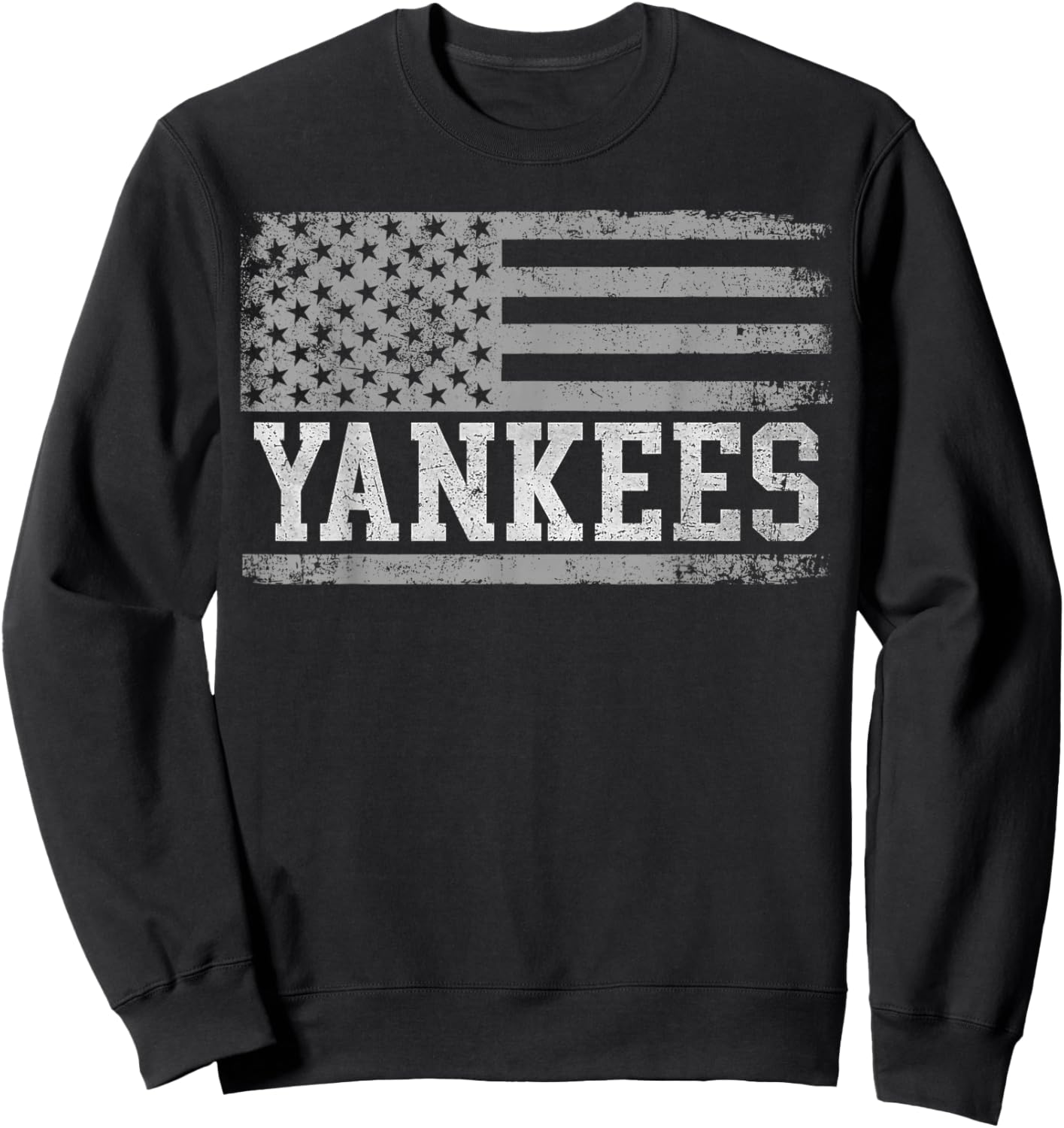Yankees US Flag Sweatshirt - Sweatshirt | Black