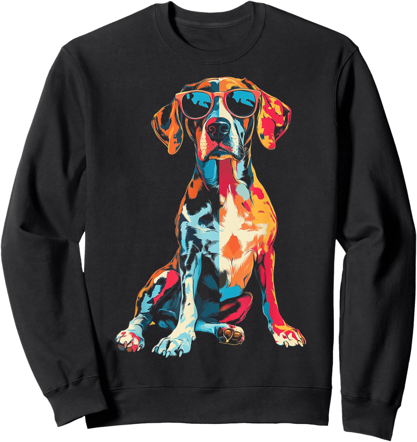 German Short Haired Pointer Dog Artwork Sweatshirt - Sweatshirt | Black