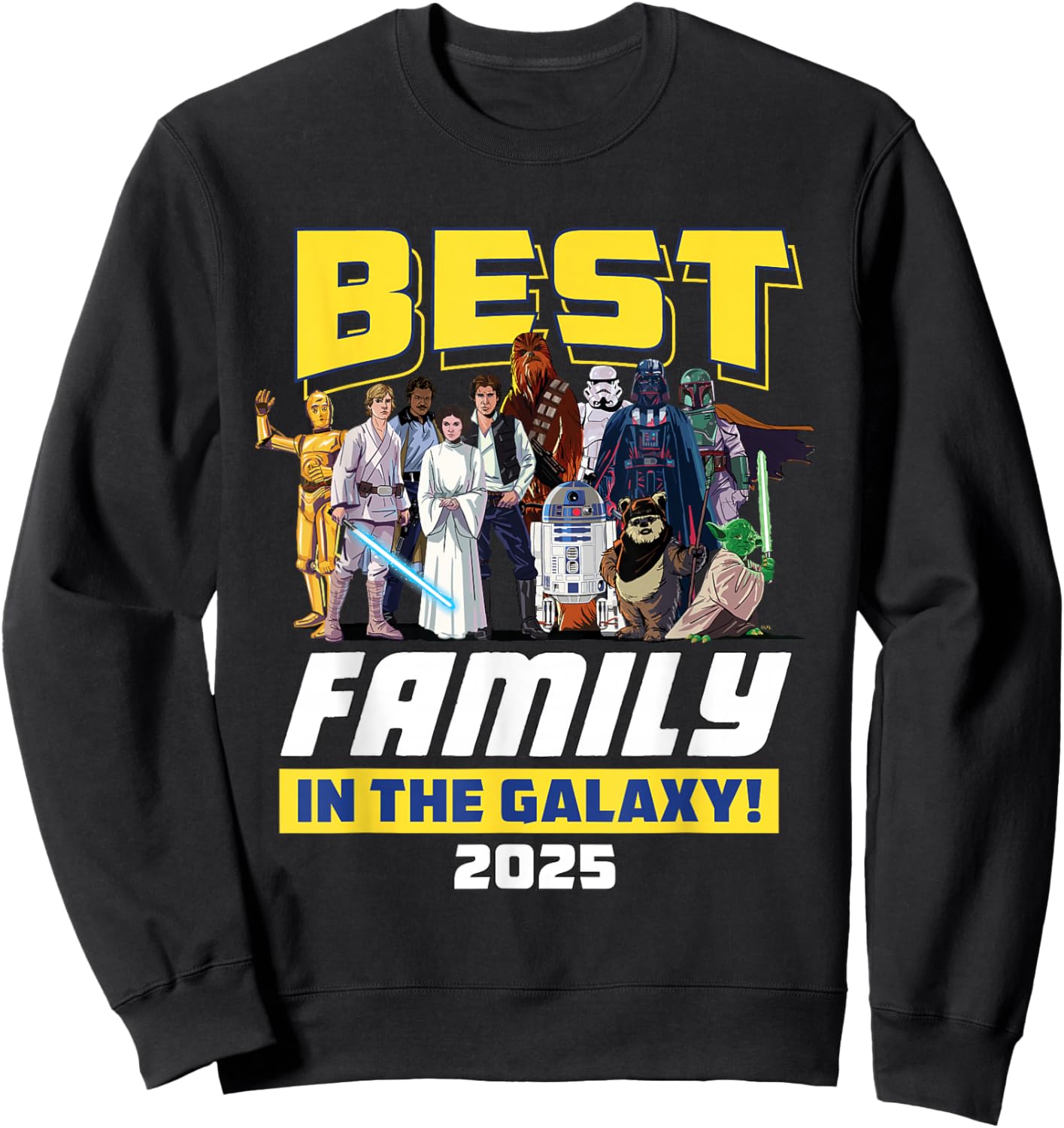 Star Wars Best Family in the Galaxy Group Trip Vacation 2025 Sweatshirt - Sweatshirt | Black