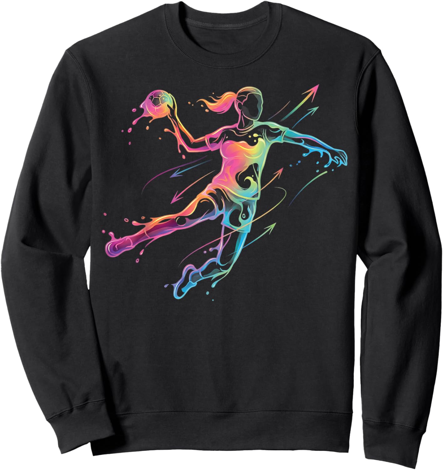 Handball Women's Child Girl Sweatshirt - Sweatshirt | Black