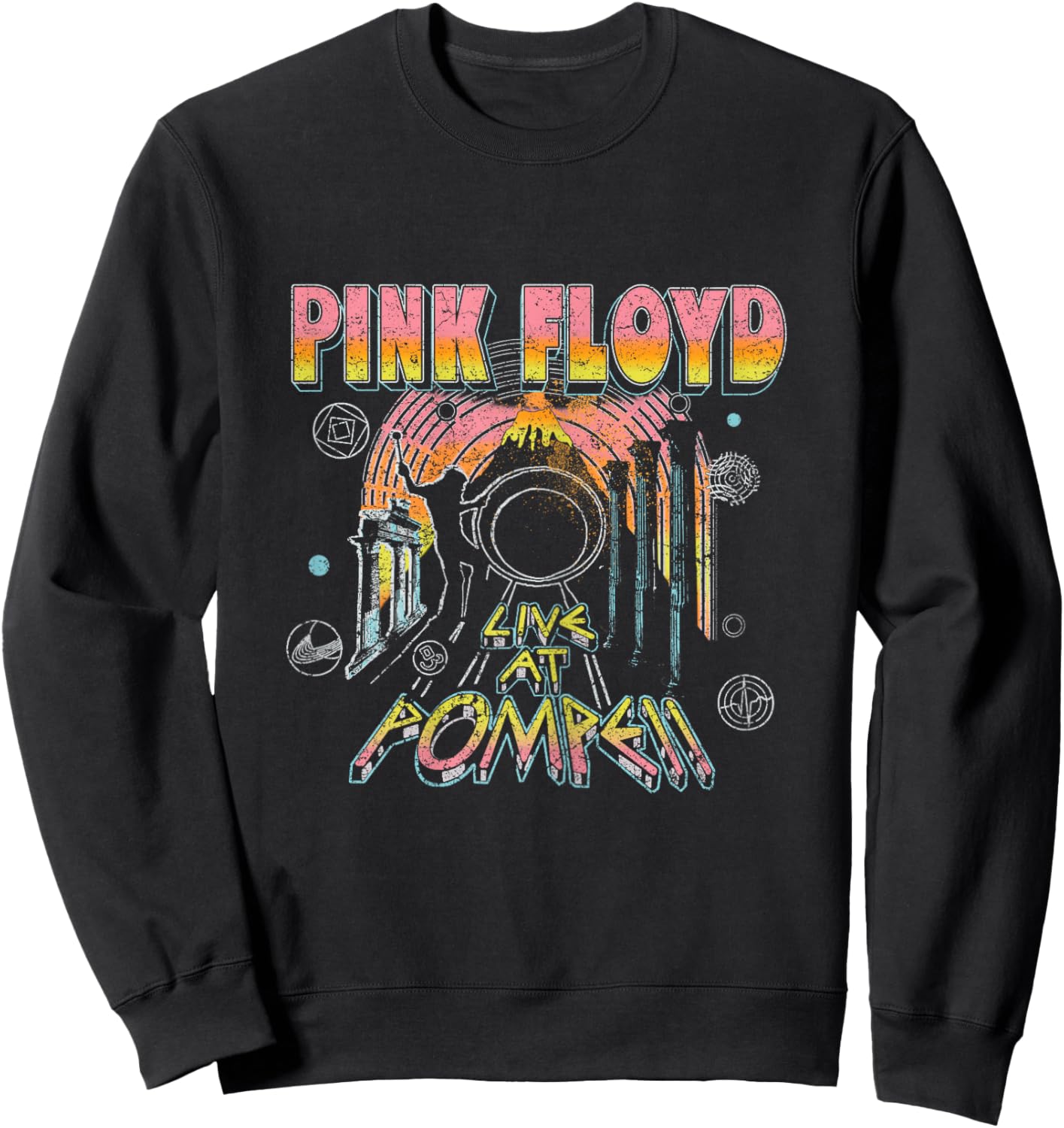Official Pink Floyd Live at Pompeii Rock Women Sweatshirt - Sweatshirt | Black
