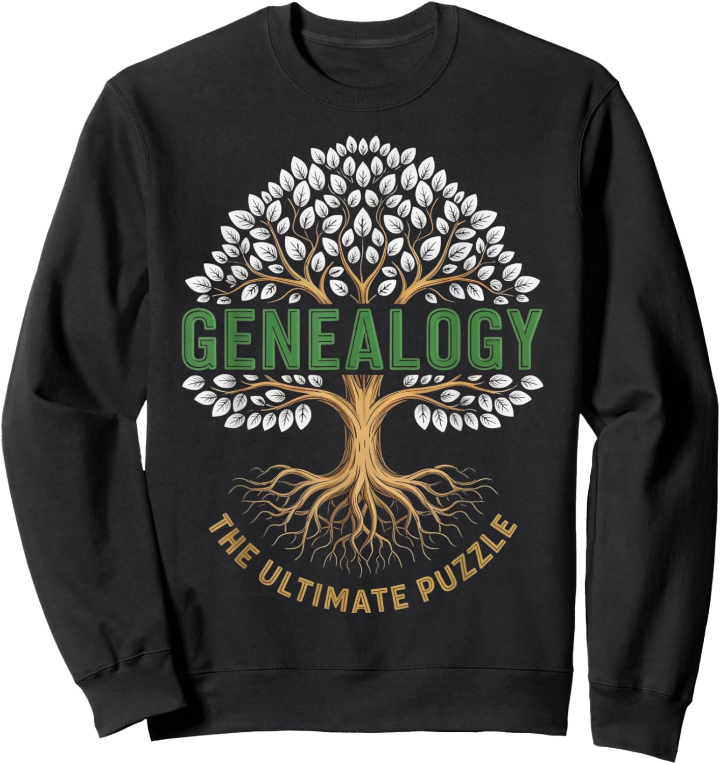 Ultimate Puzzle Genetic Genealogist Ancestor Genealogy Sweatshirt - Sweatshirt | Black