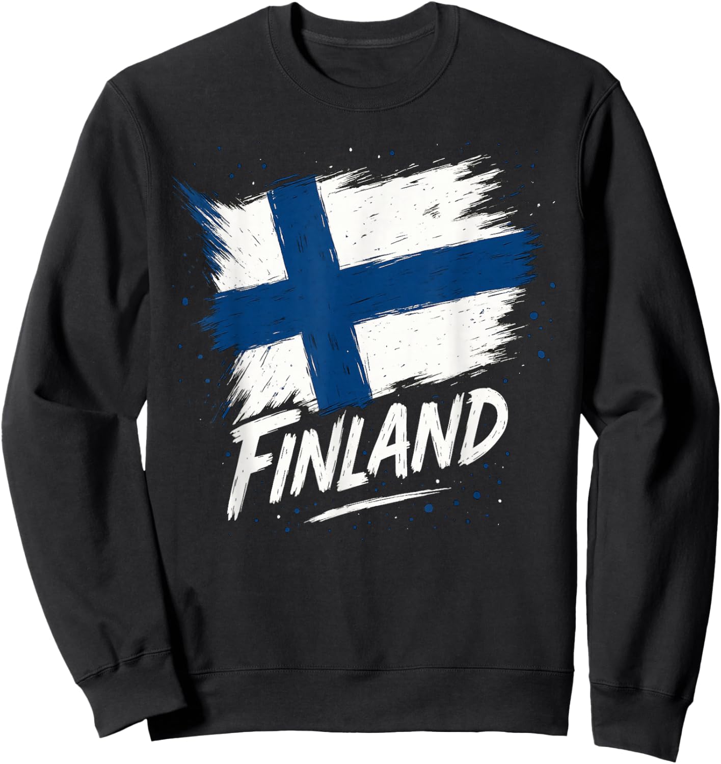 Finland Finnish Flag Sweatshirt - Sweatshirt | Black