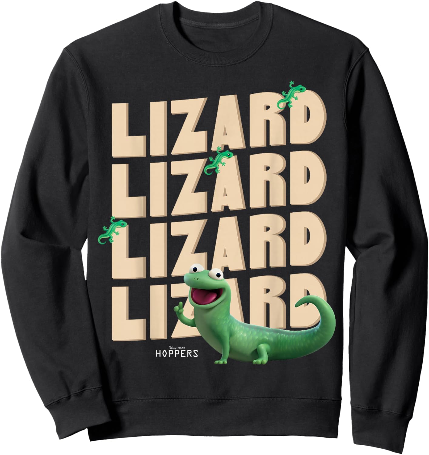 Hoppers Tom Lizard Repeat Sweatshirt - Sweatshirt | Black