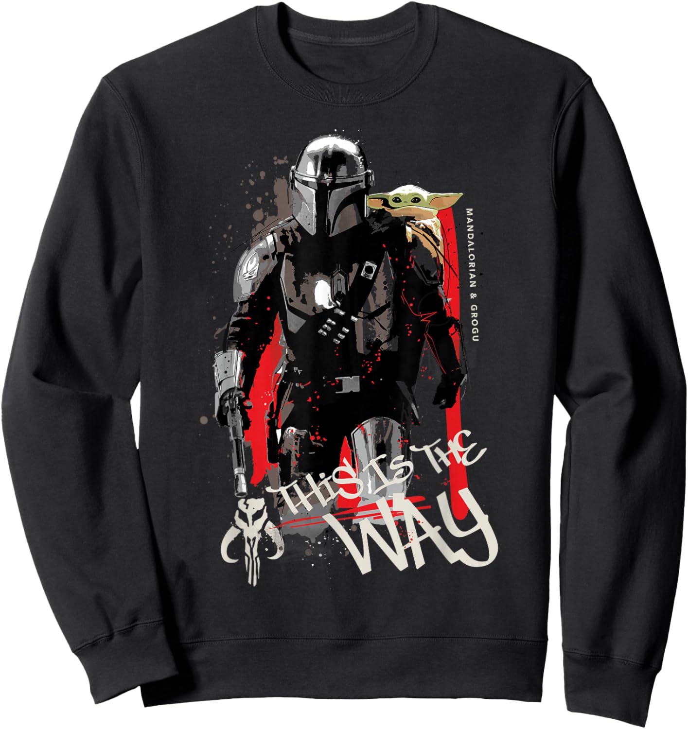 Mandalorian Grogu Way Sweatshirt - Sweatshirt | Black