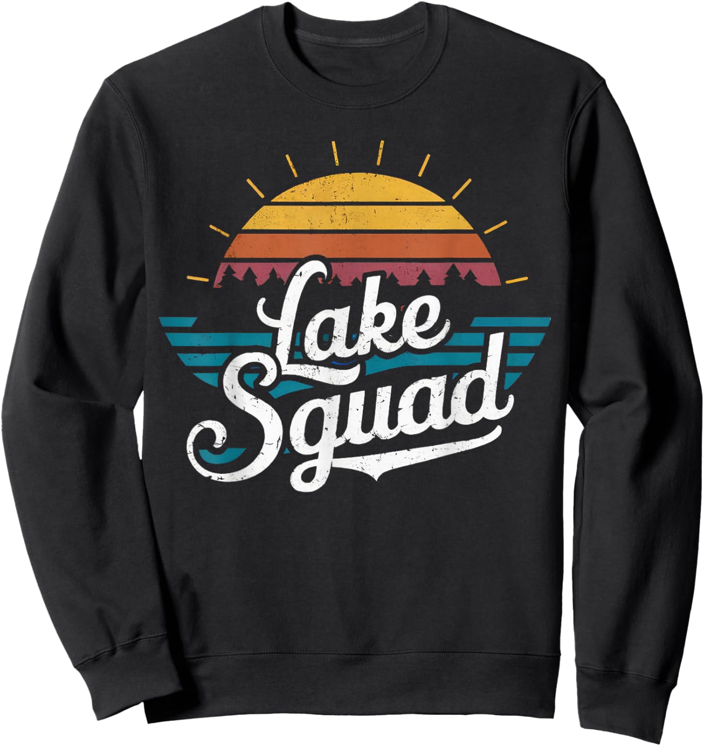 Lake Squad Family Matching Vacation Camping Life Summer Men Women Kids Sweatshirt - Sweatshirt | Black