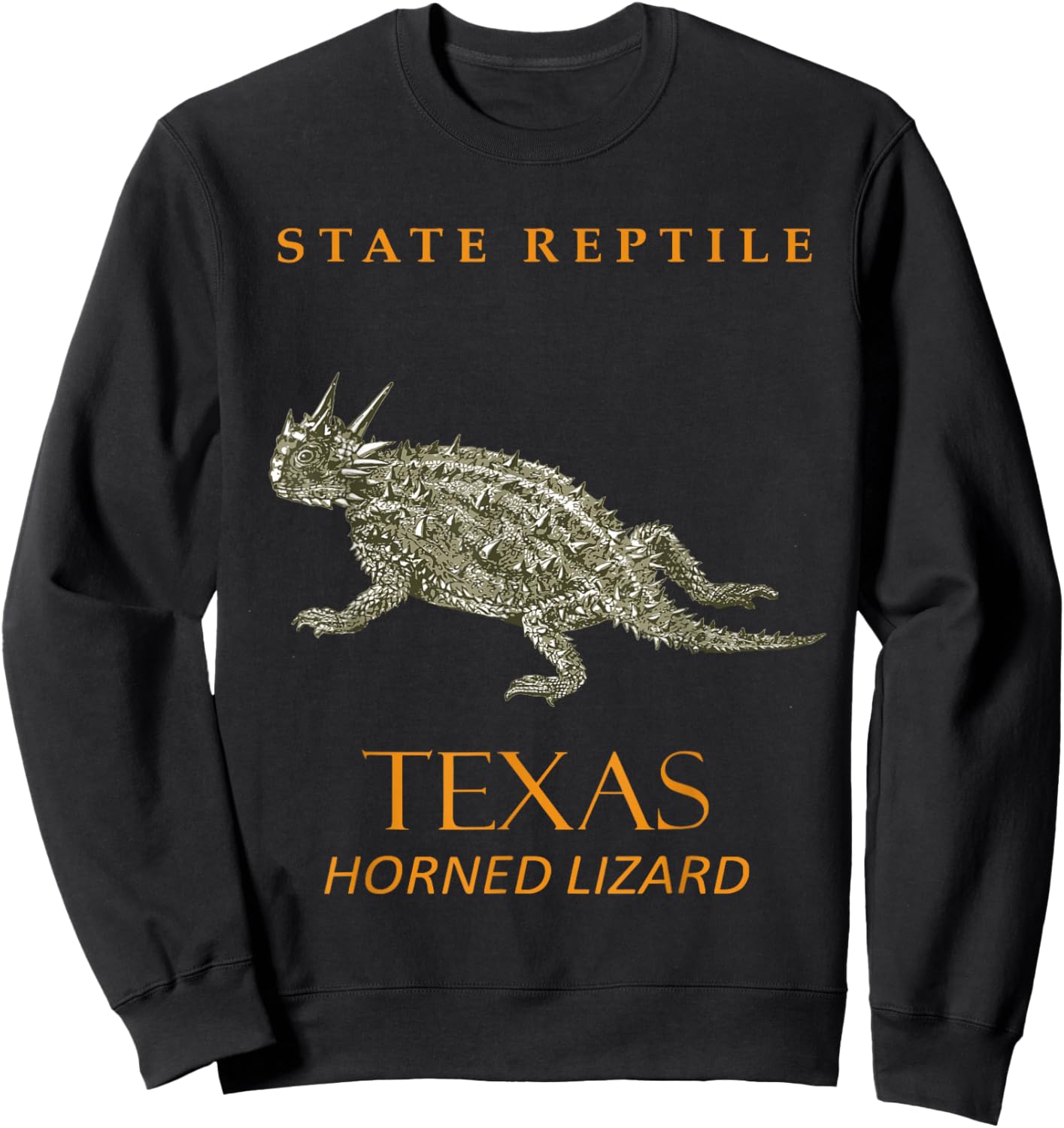 Texas Territory Horned Lizard Sweatshirt - Sweatshirt | Black