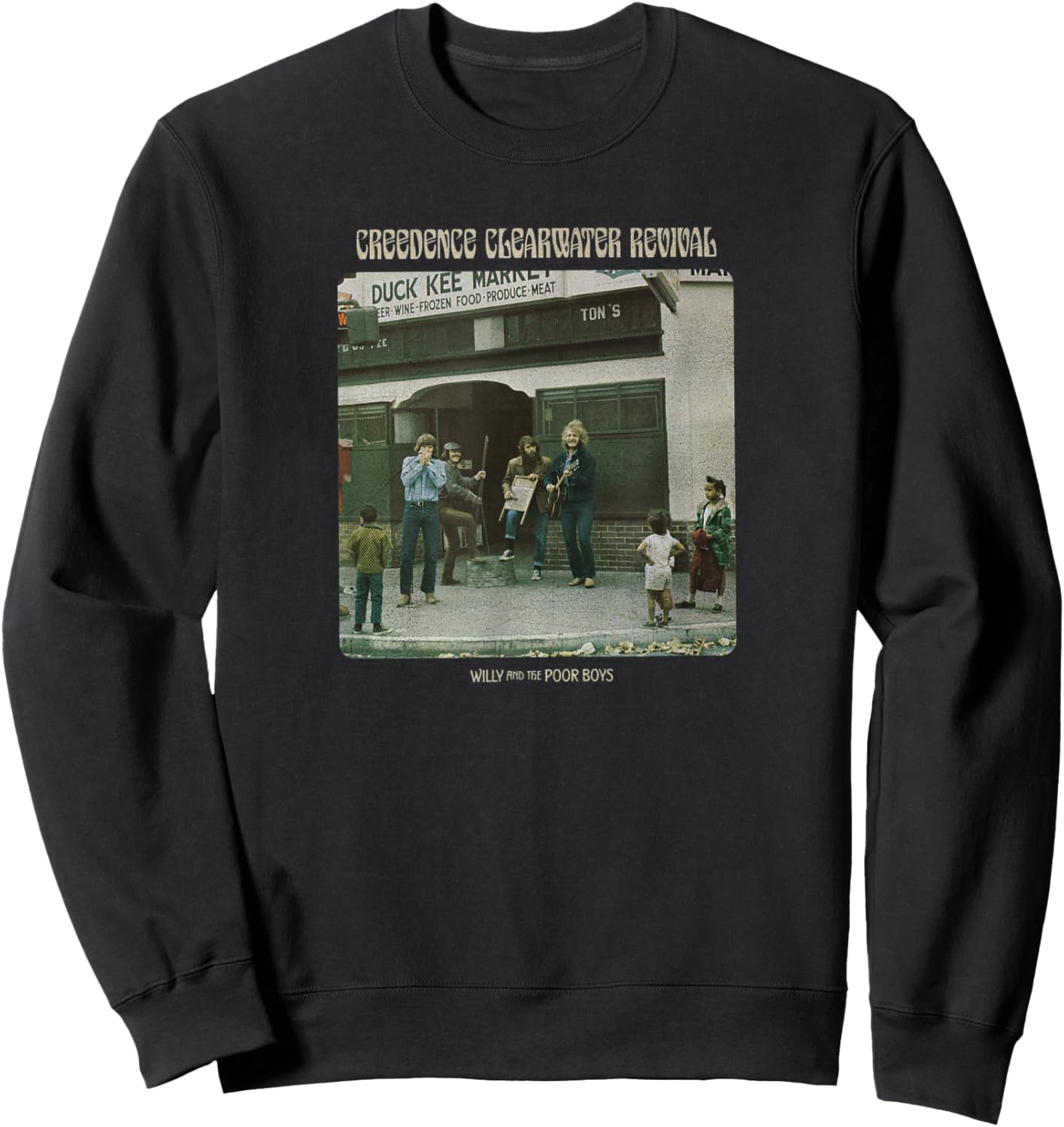 Creedence Clearwater Revival Willy & The Poor Boys Sweatshirt - Sweatshirt | Black