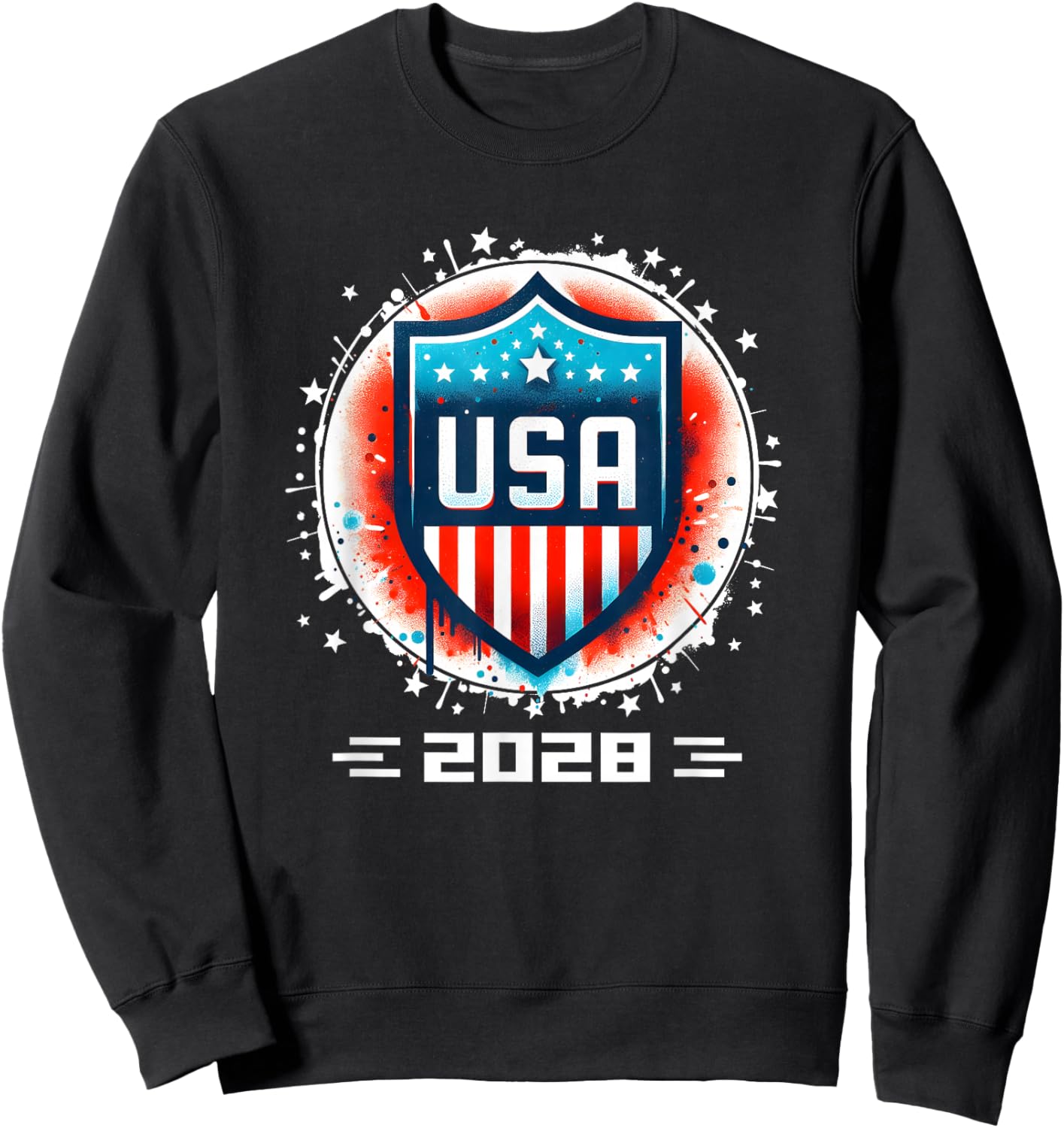 USA 2028 Go United States Sport USA Team 2028 USA Sweatshirt - Sweatshirt | Black