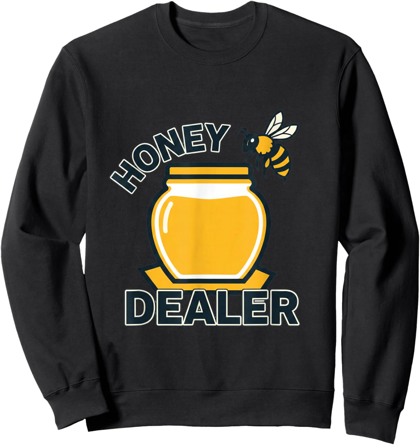Funny Word Game for Beekeepers Honey Dealer Sweatshirt - Sweatshirt | Black